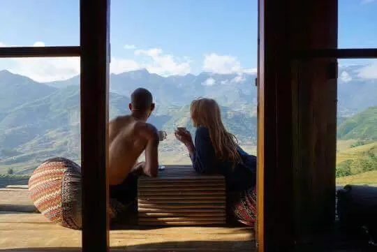 Mountain view in Eco Palms House - Sapa Retreat