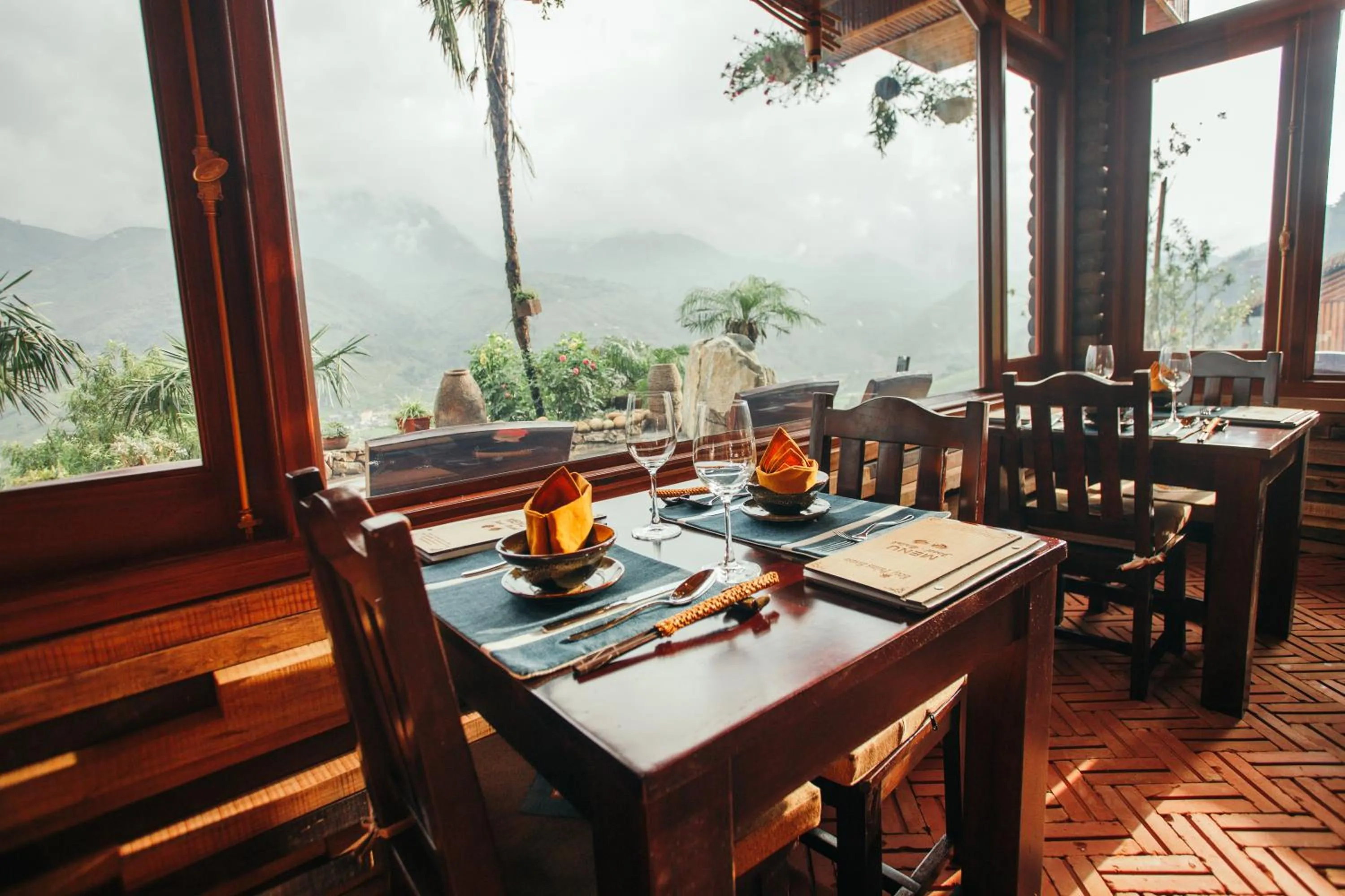 Dining area in Eco Palms House - Sapa Retreat