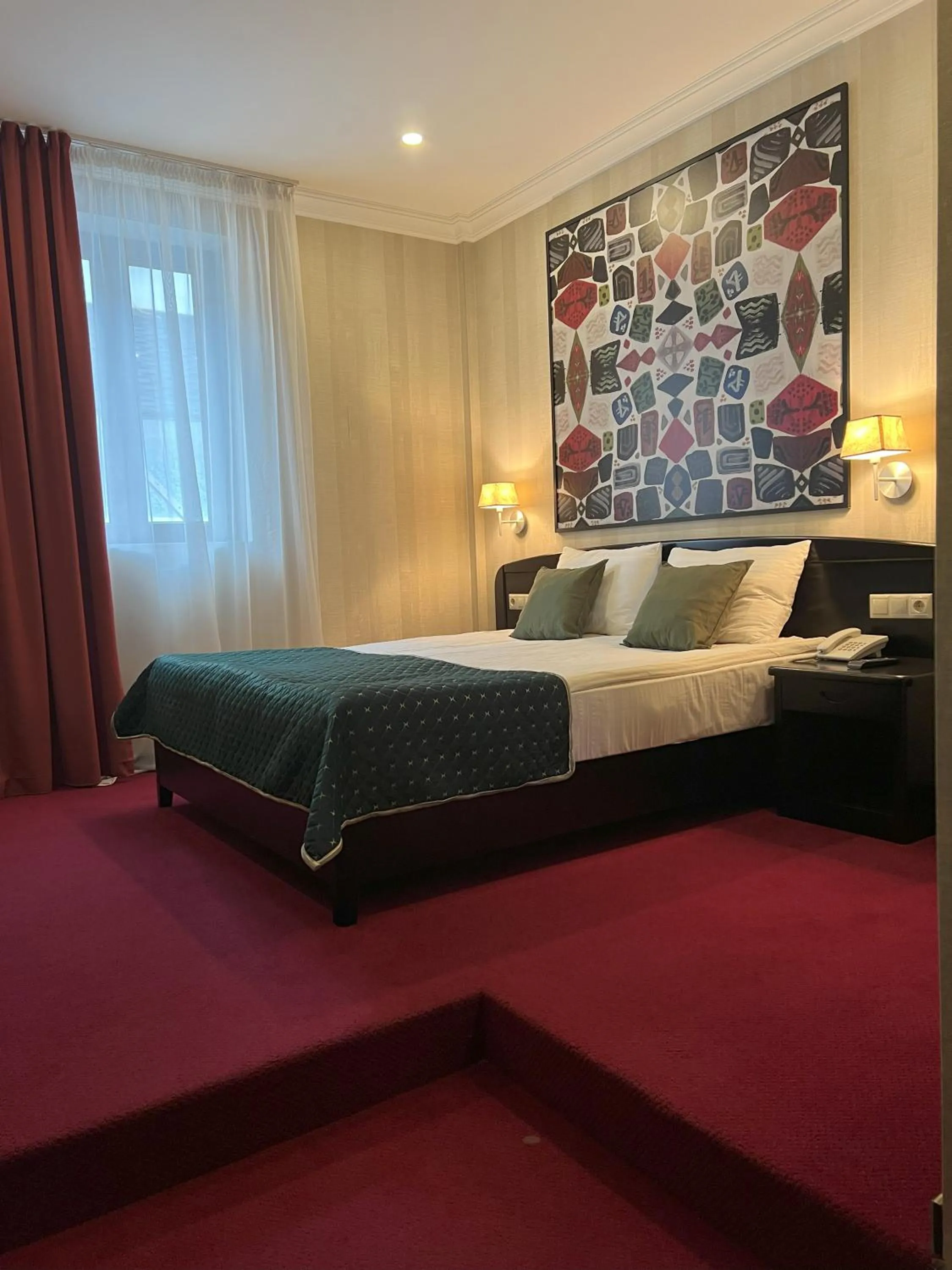 Bed in Kopala Tskneti Hotel