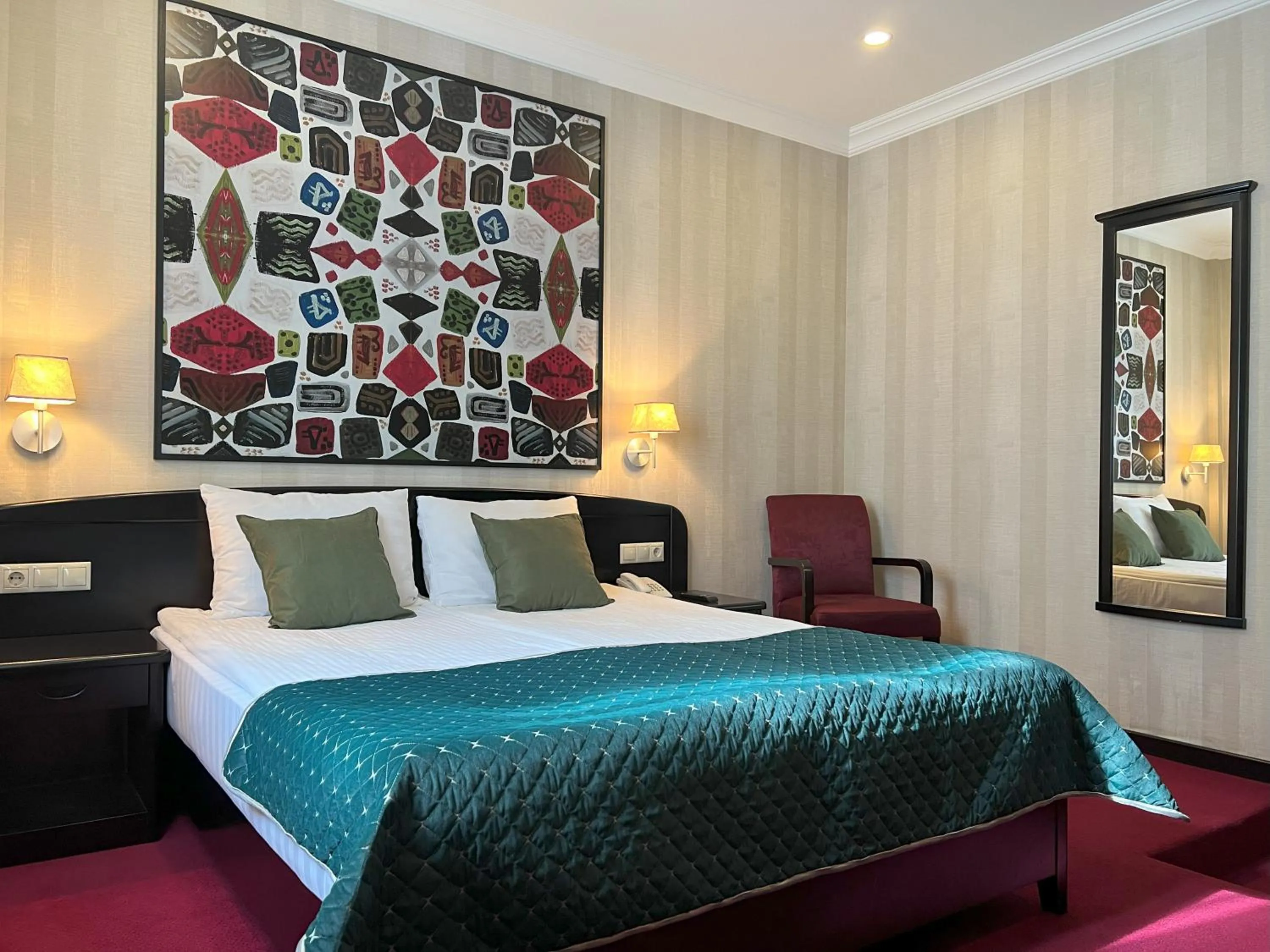 Bed in Kopala Tskneti Hotel