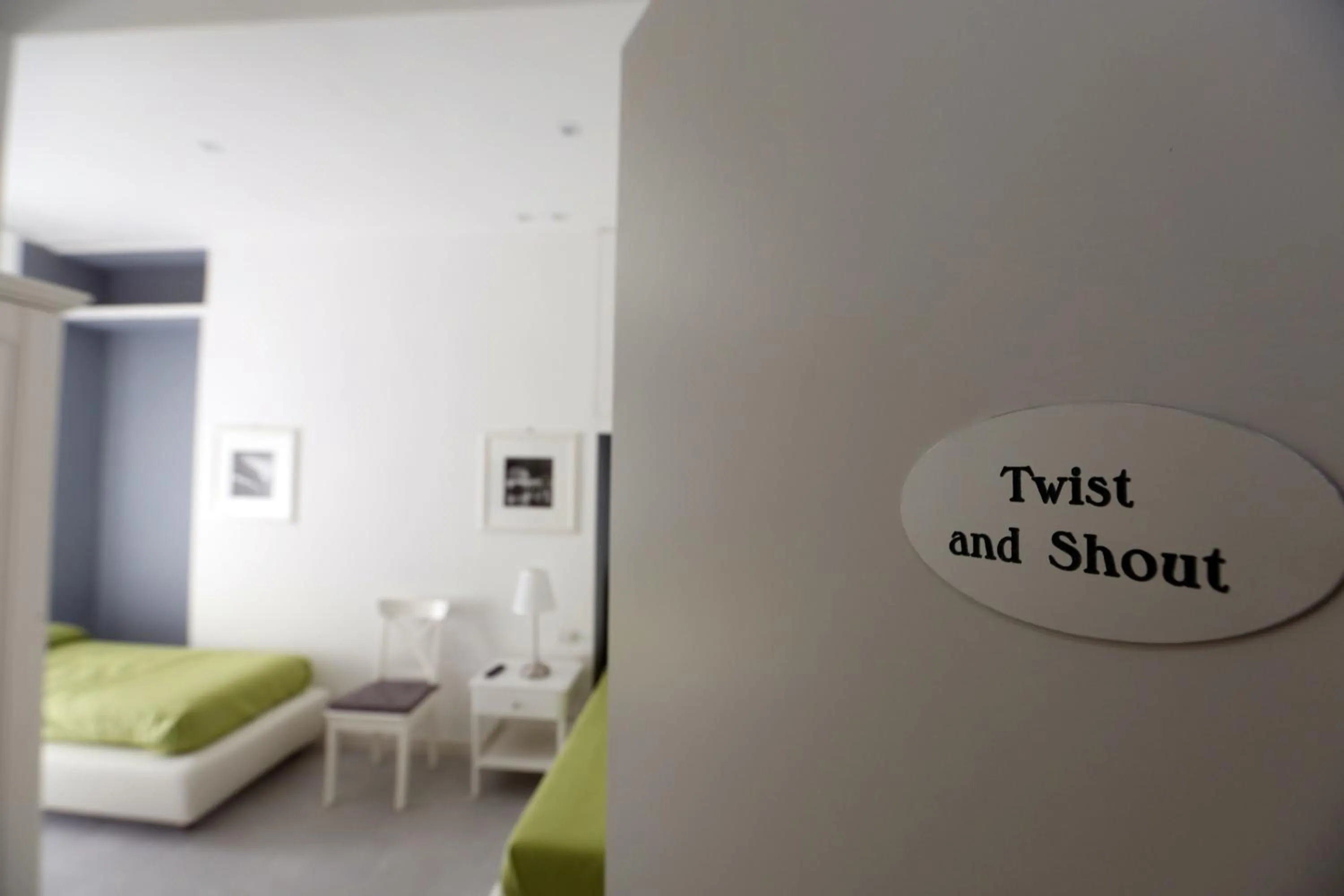 Decorative detail, Bed in Rome Together Guest House