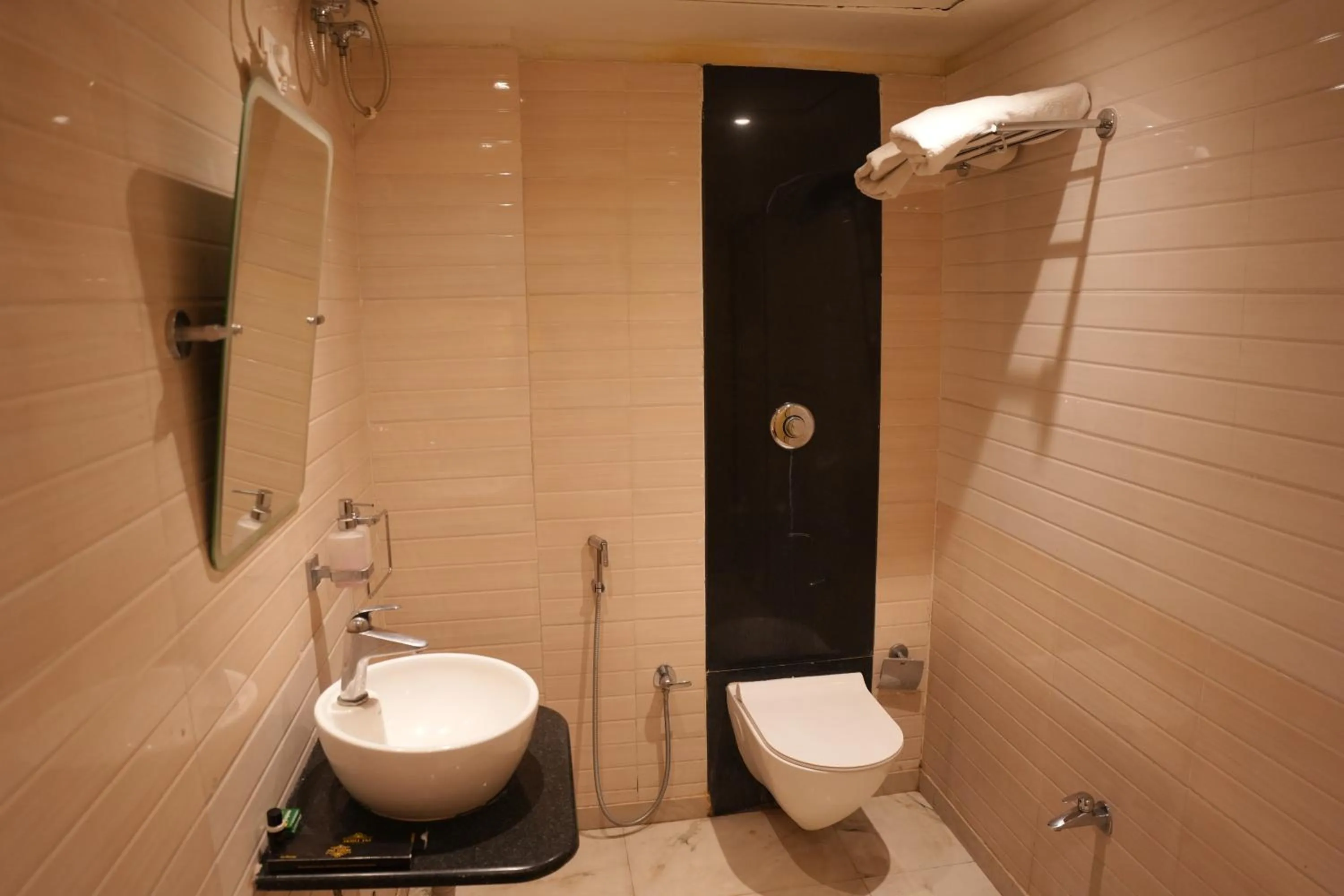 Shower in Hotel Chariot Inn