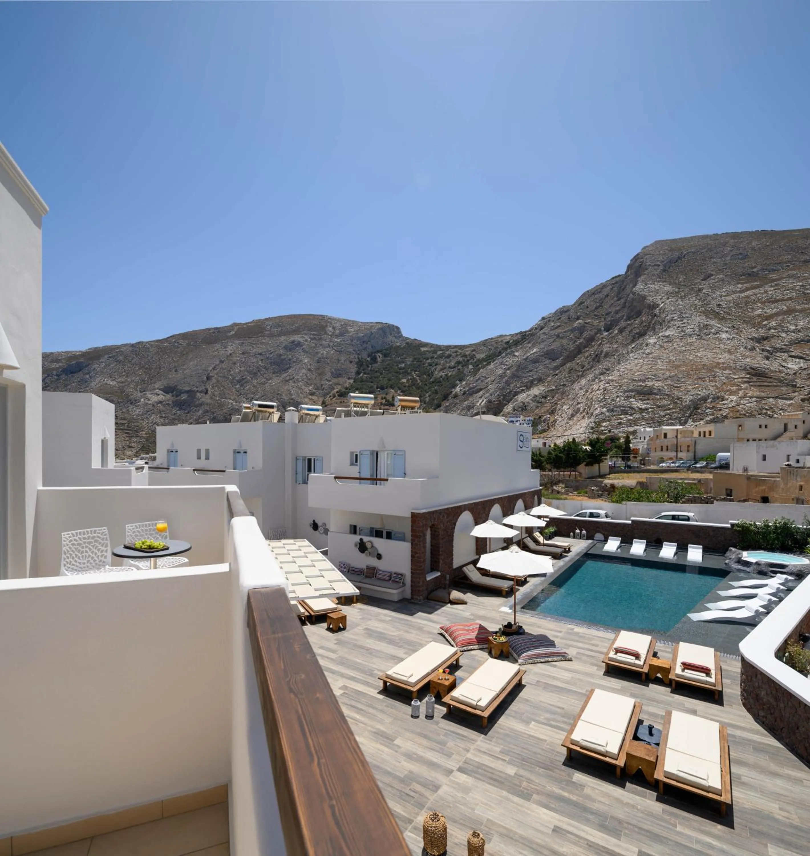 Balcony/Terrace in Selini Ηotel