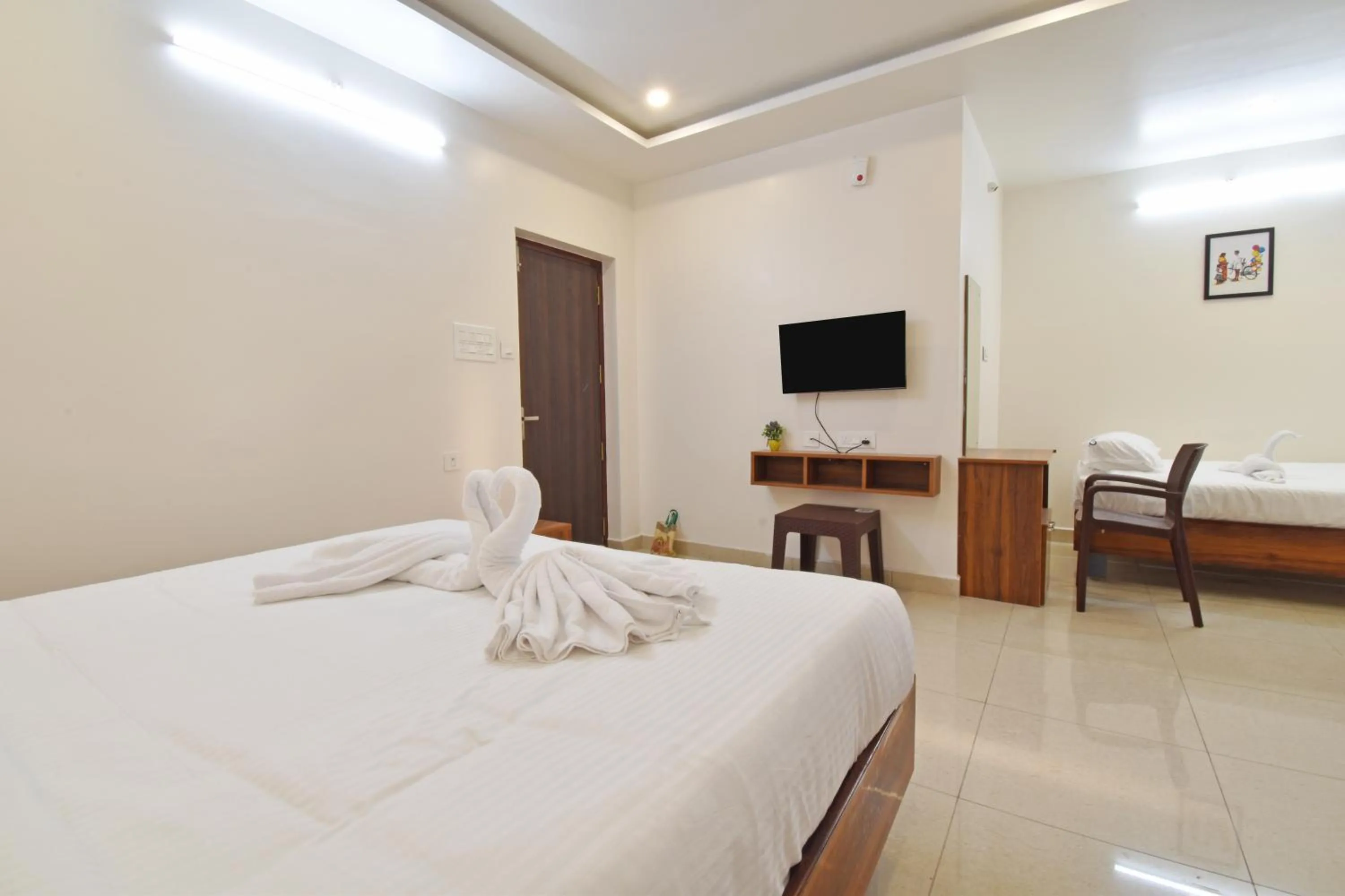 Bed in Cannan Residency Pondicherry