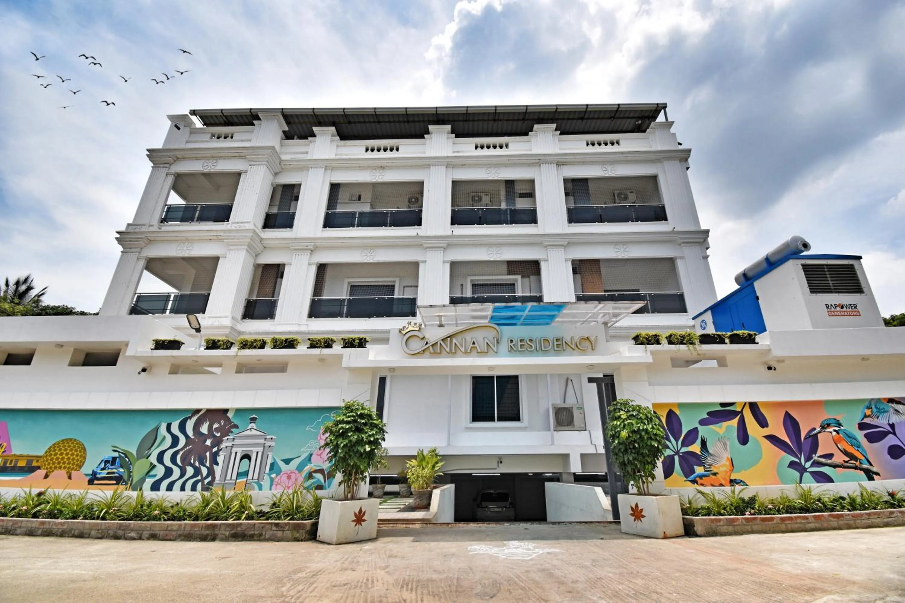 Facade/entrance in Cannan Residency Pondicherry