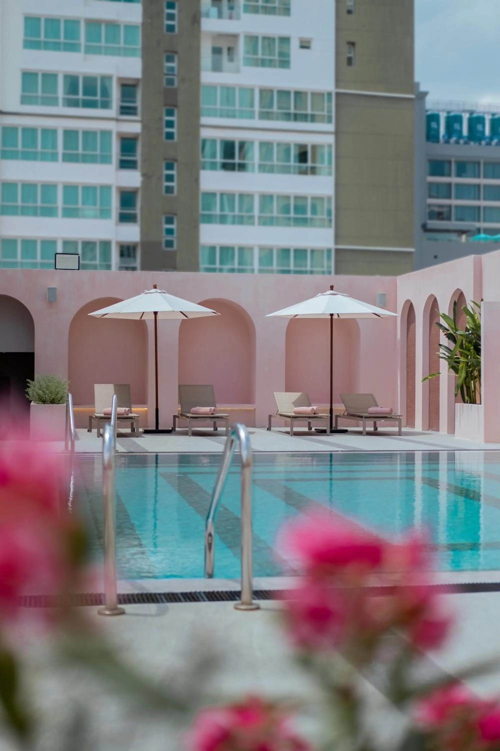 Pool view in Away Bangkok Sukhumvit