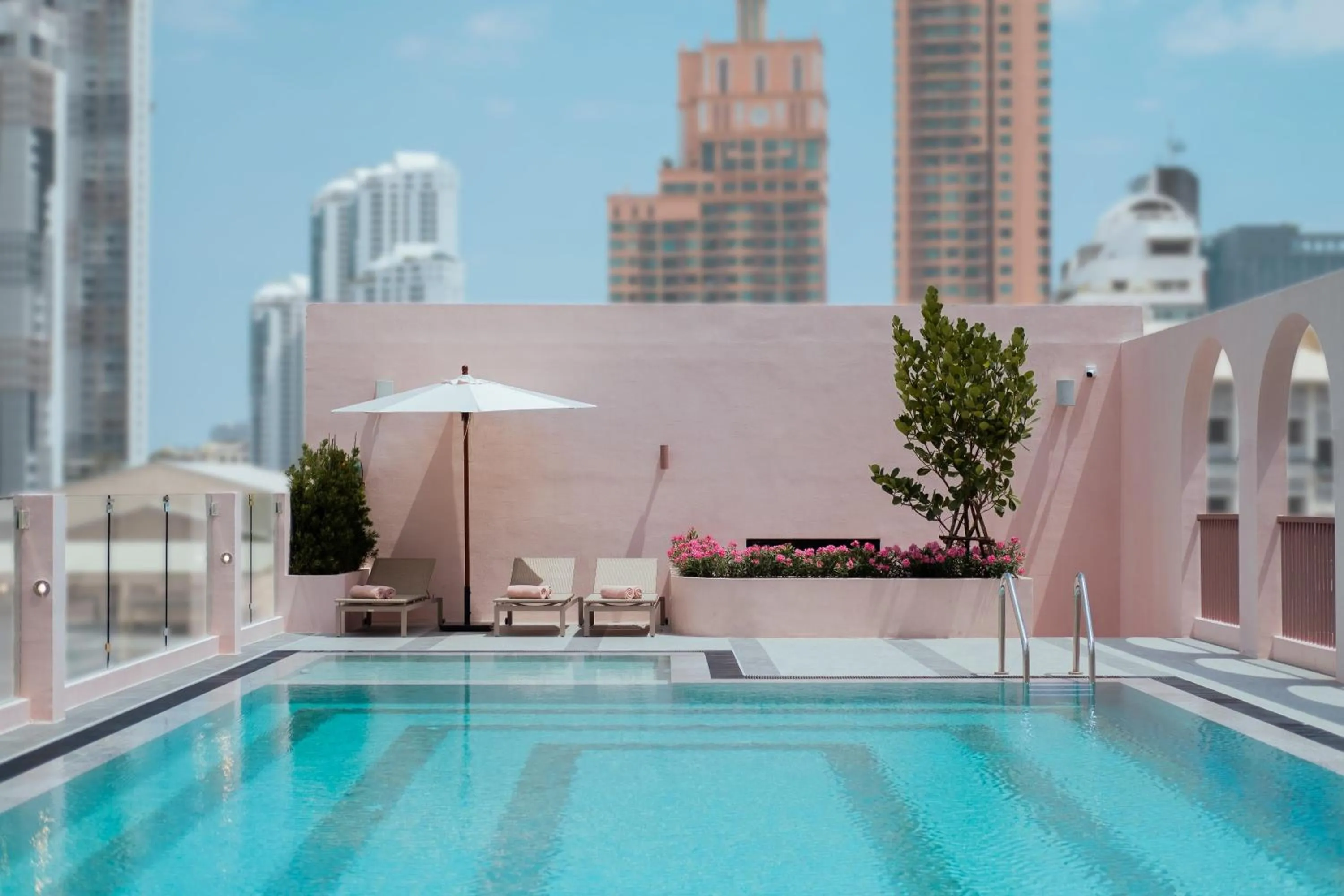 Pool view in Away Bangkok Sukhumvit