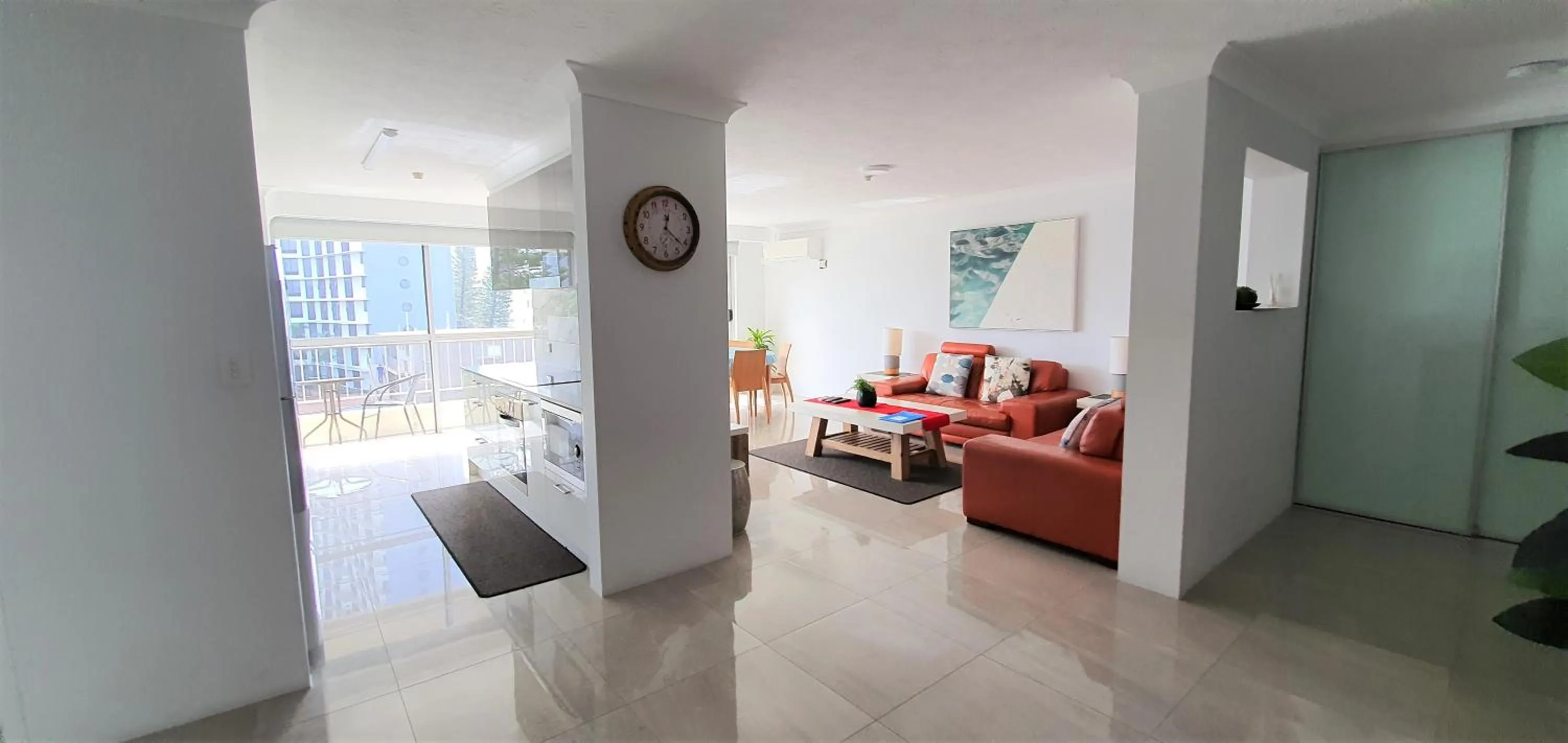 Living room in Surfers Chalet