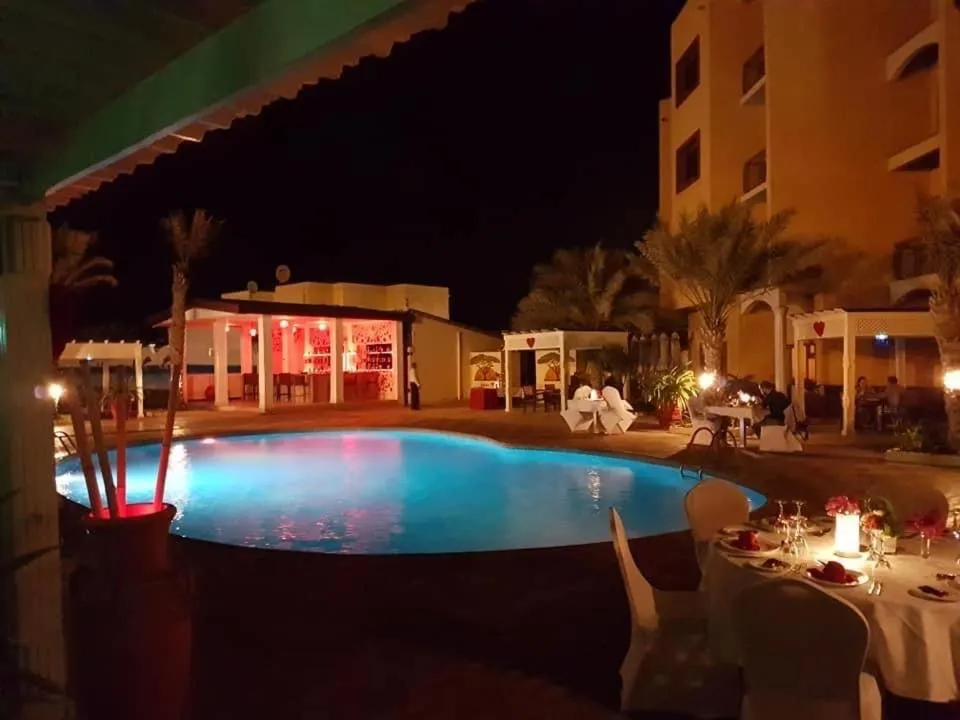 Pool view in Les Acacias Hotel Djibouti