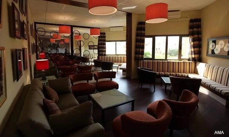 Seating area in Les Acacias Hotel Djibouti