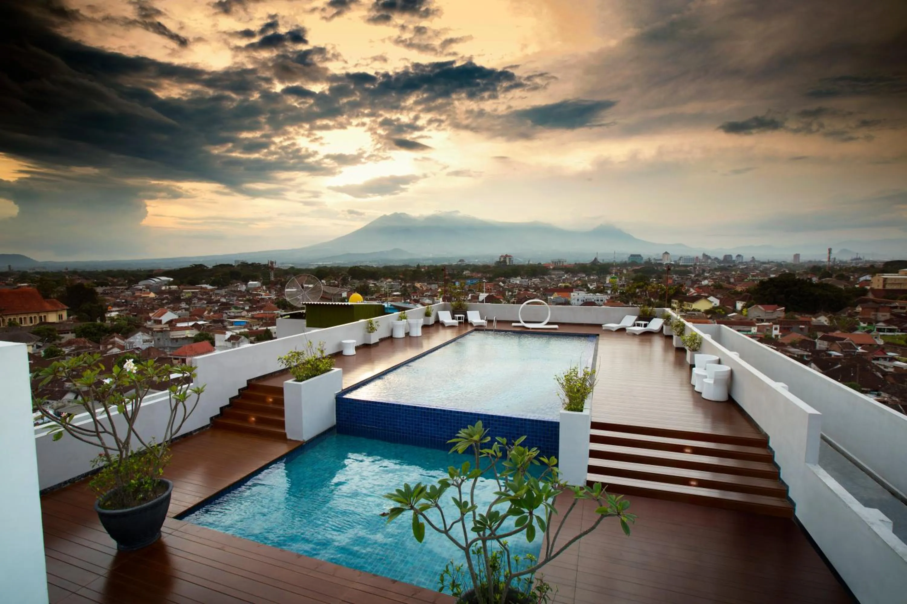 Pool view in Ascent Hotel & Cafe Malang