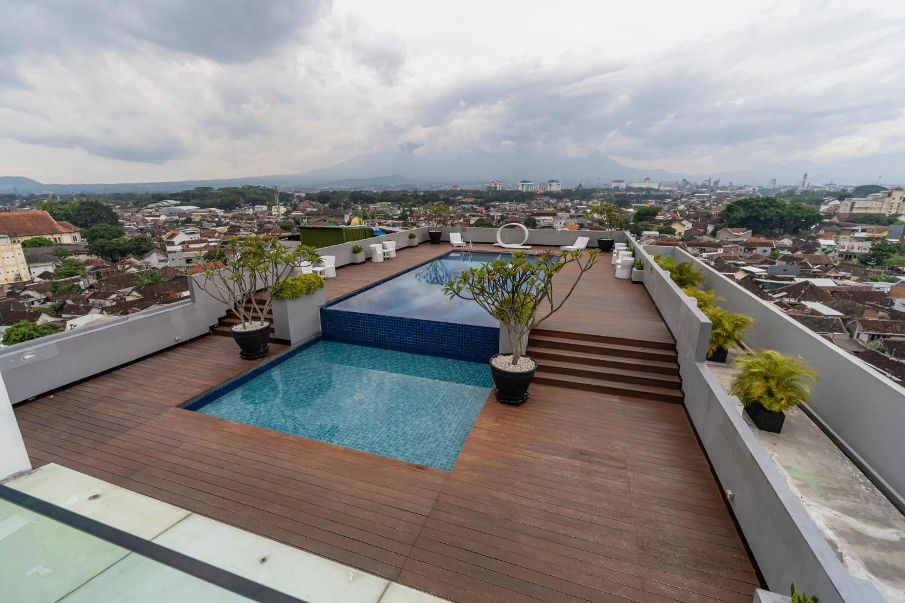 Pool view in Ascent Hotel & Cafe Malang