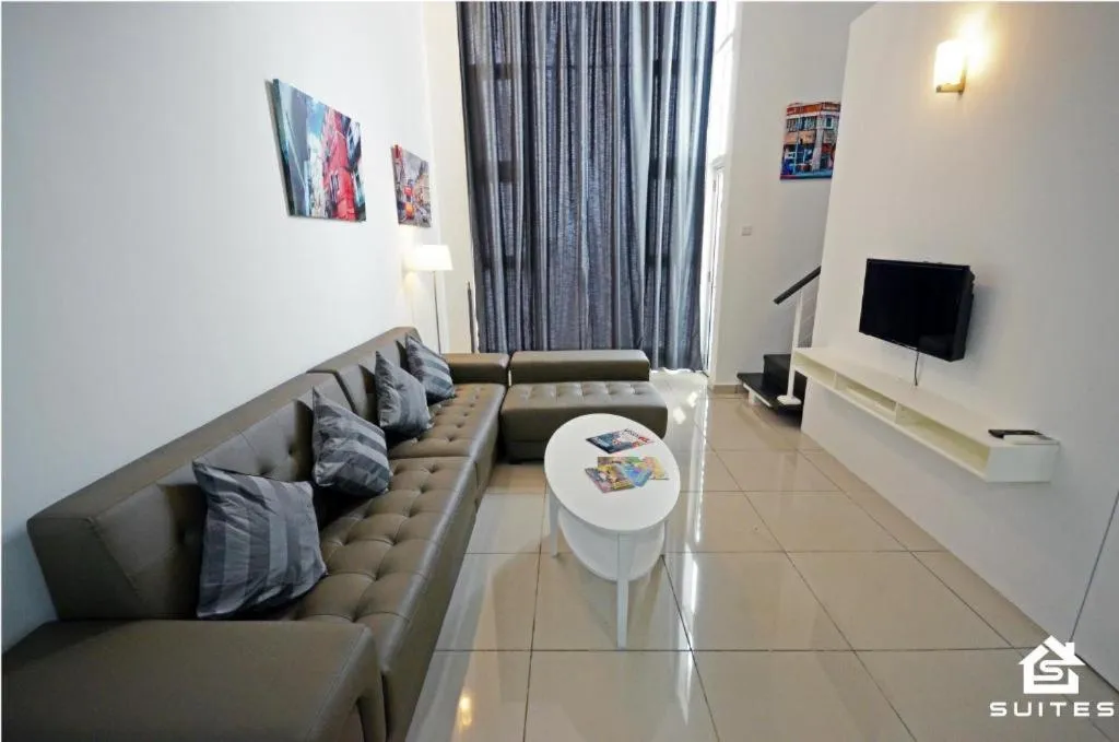 Living room in S-Suites@The Scott Garden