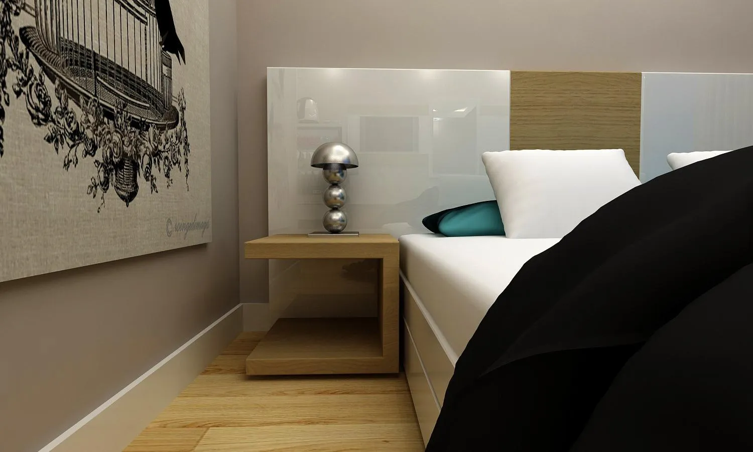 Bed in Amore Hotel Teki̇rova