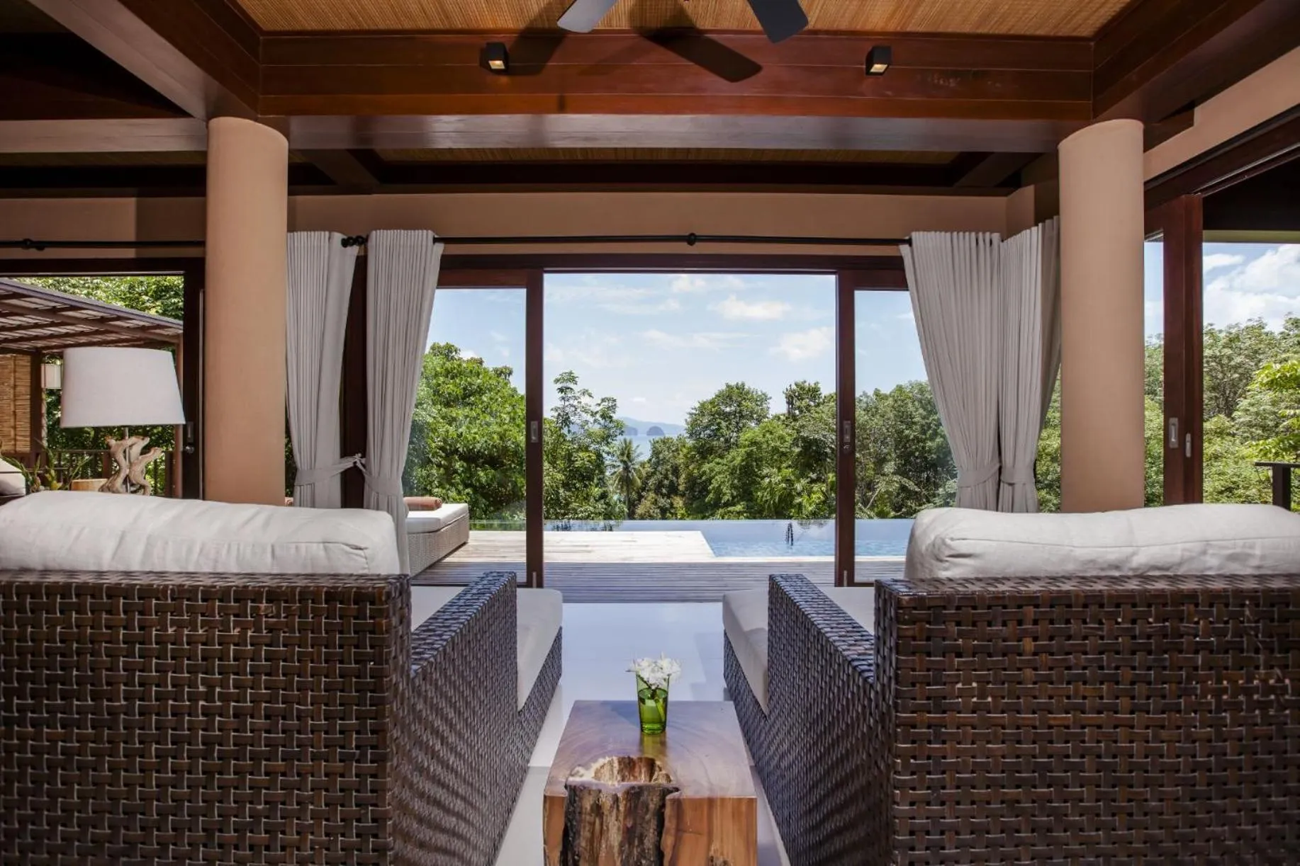 Living room in Villa Lydia, Koh Yao Noi