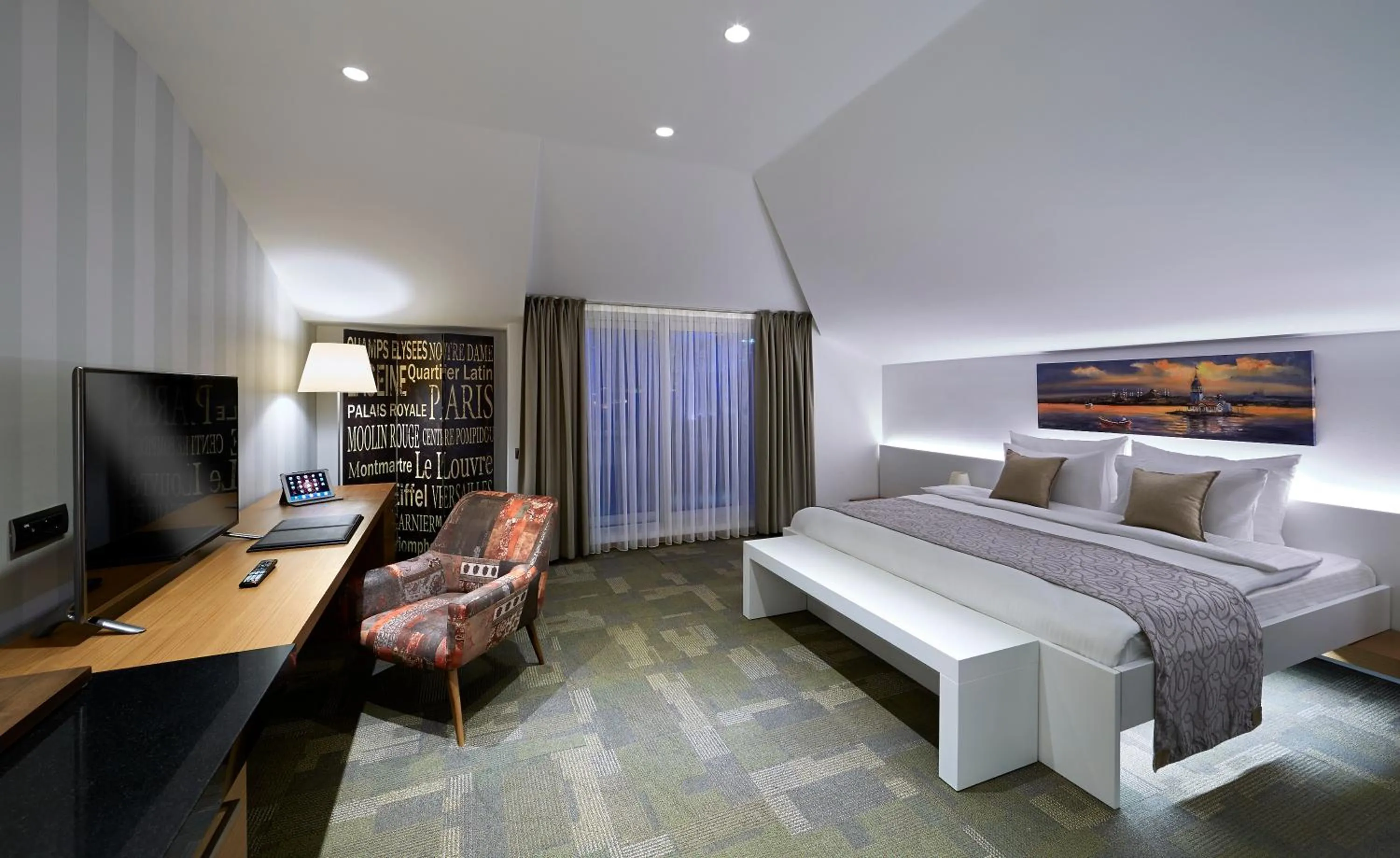 Bed in Milport Hotel Levent Istanbul