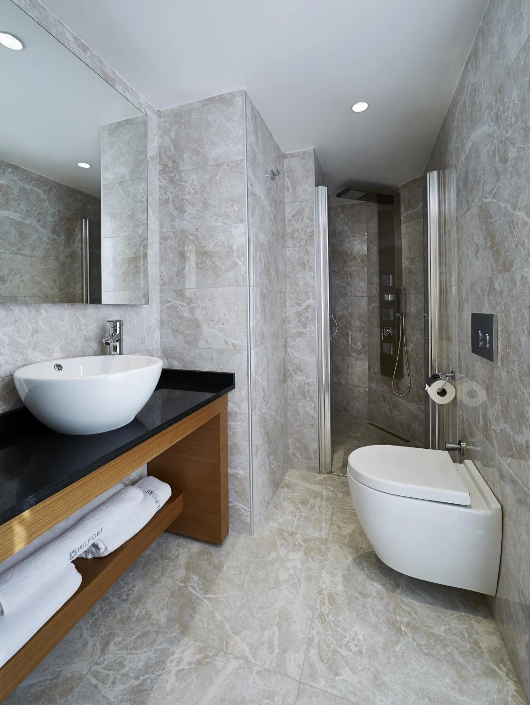 Shower in Milport Hotel Levent Istanbul