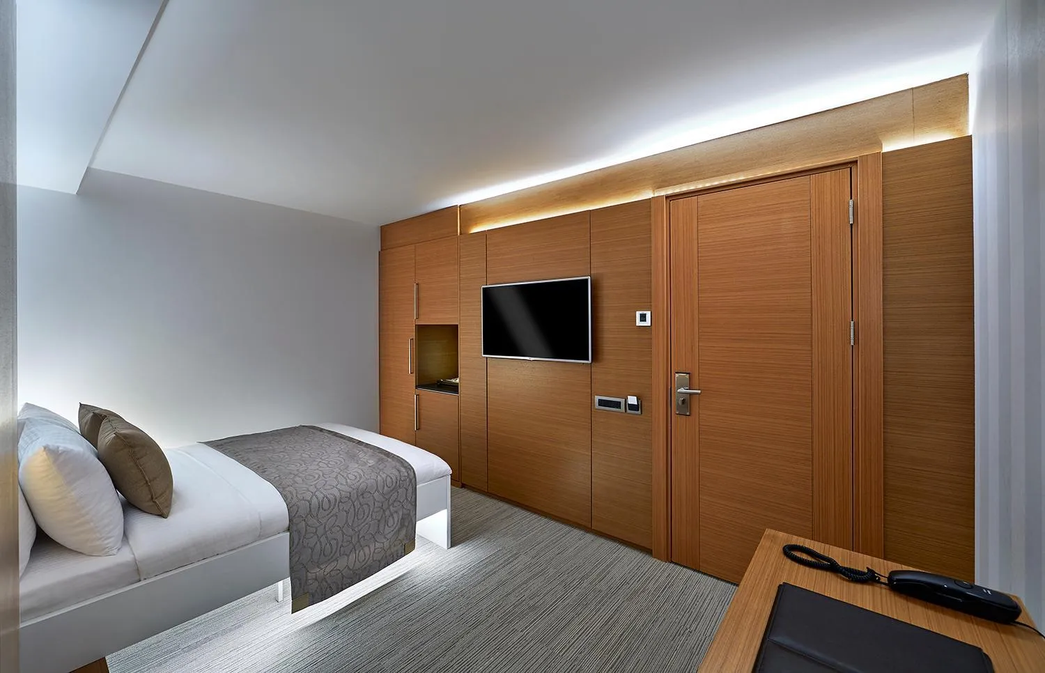 Bed in Milport Hotel Levent Istanbul