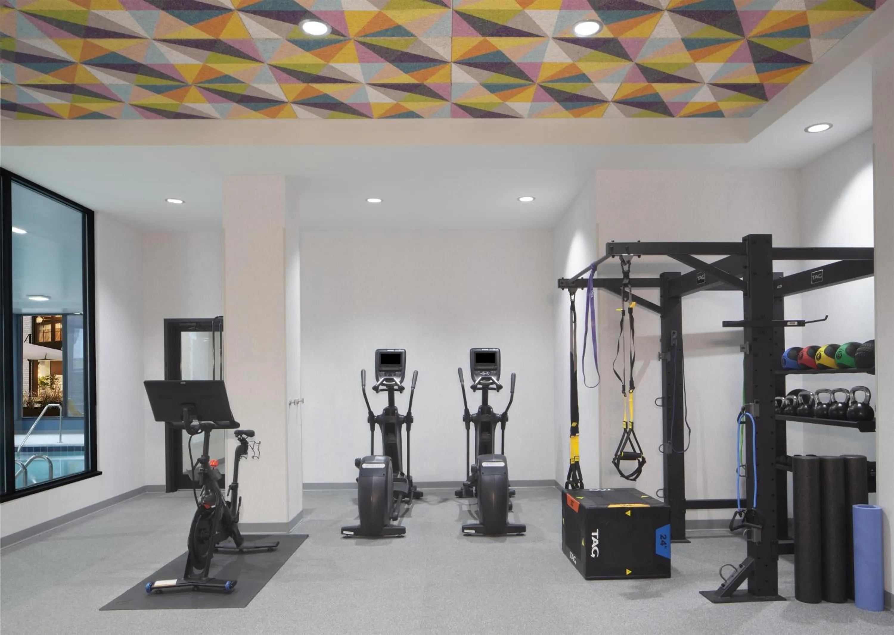 Fitness centre/facilities in Home2 Suites By Hilton Owensboro