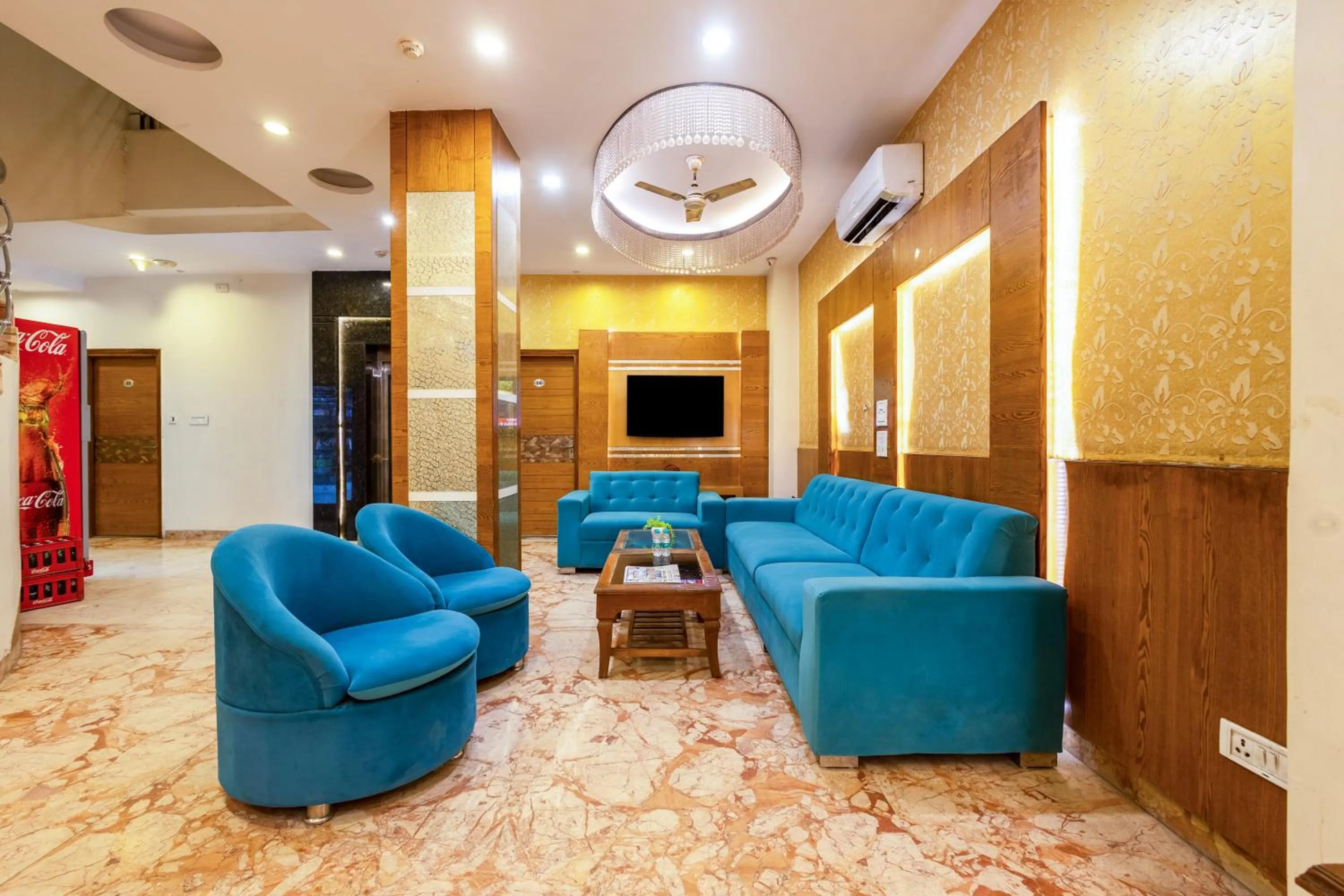 Seating area in Hotel Stay House Inn 3 Mints walk from New Delhi Railway station,5 Mints from Metro