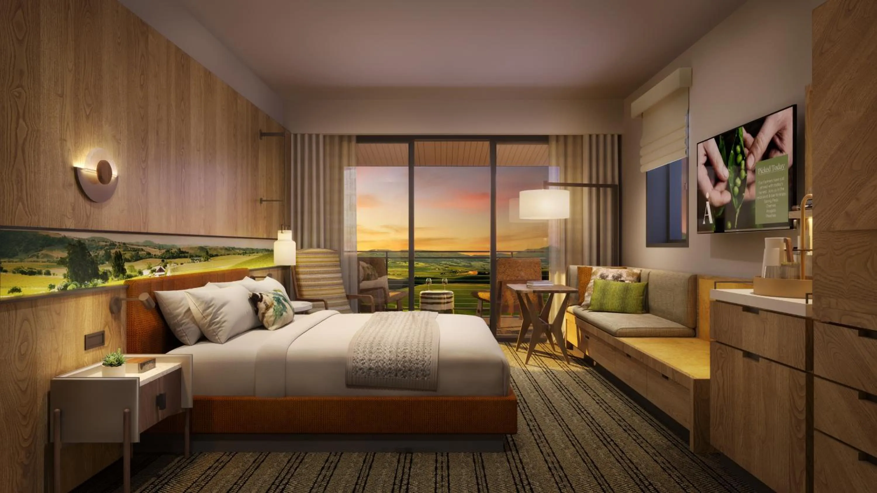 Bedroom, Bed in Appellation Healdsburg