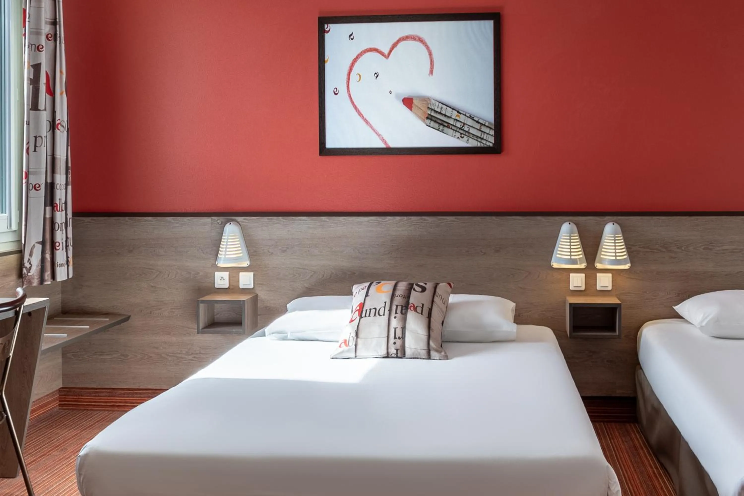 Bedroom, Bed in Ace Hotel Creutzwald Saint Avold