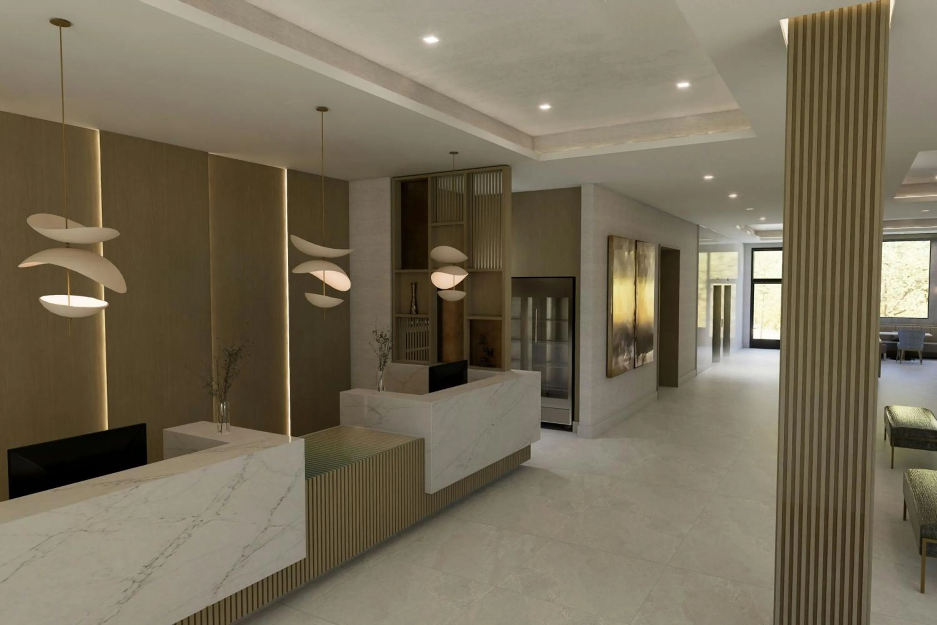 Lobby or reception, Bed in Residence Inn by Marriott Melville