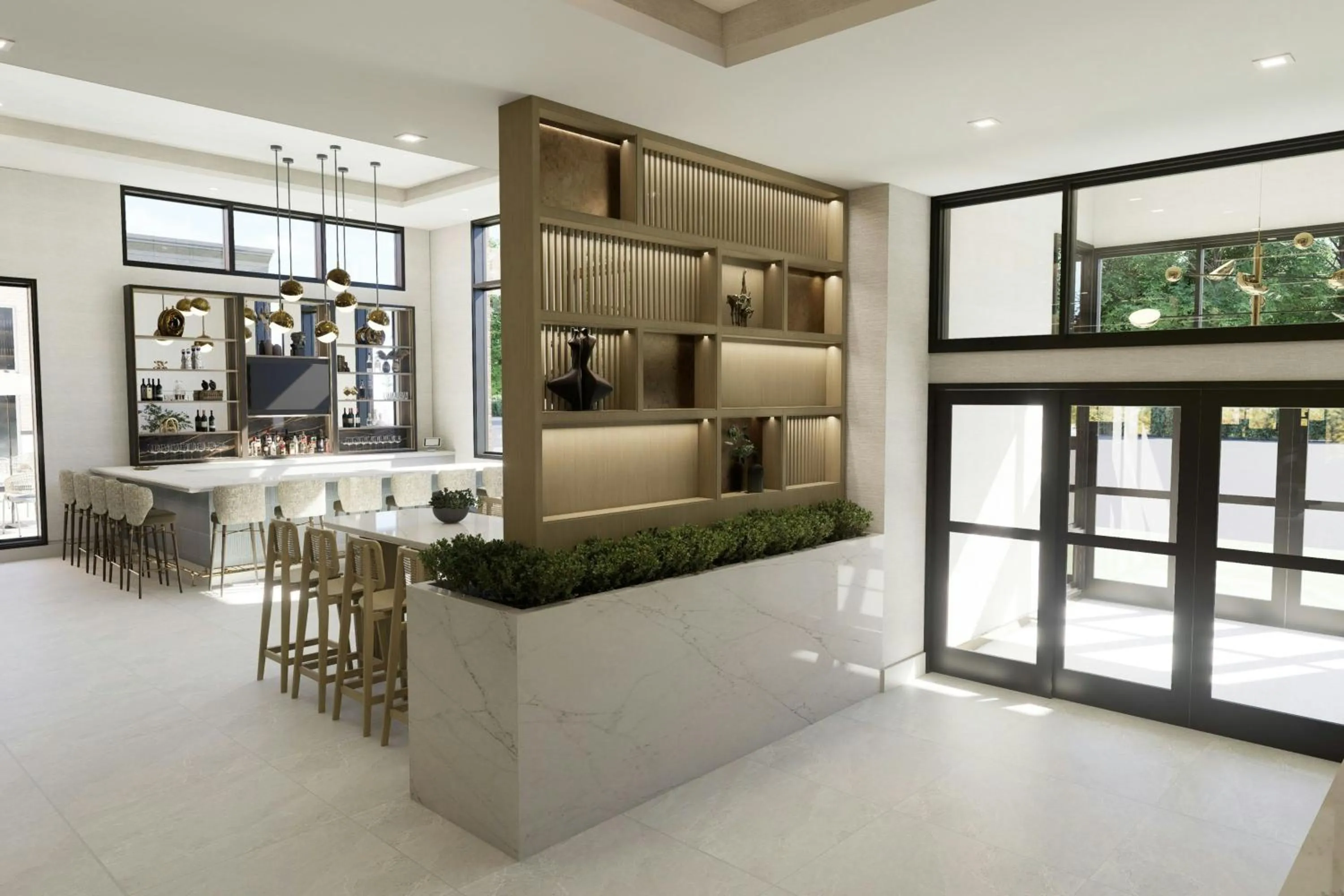 Lounge or bar in Residence Inn by Marriott Melville