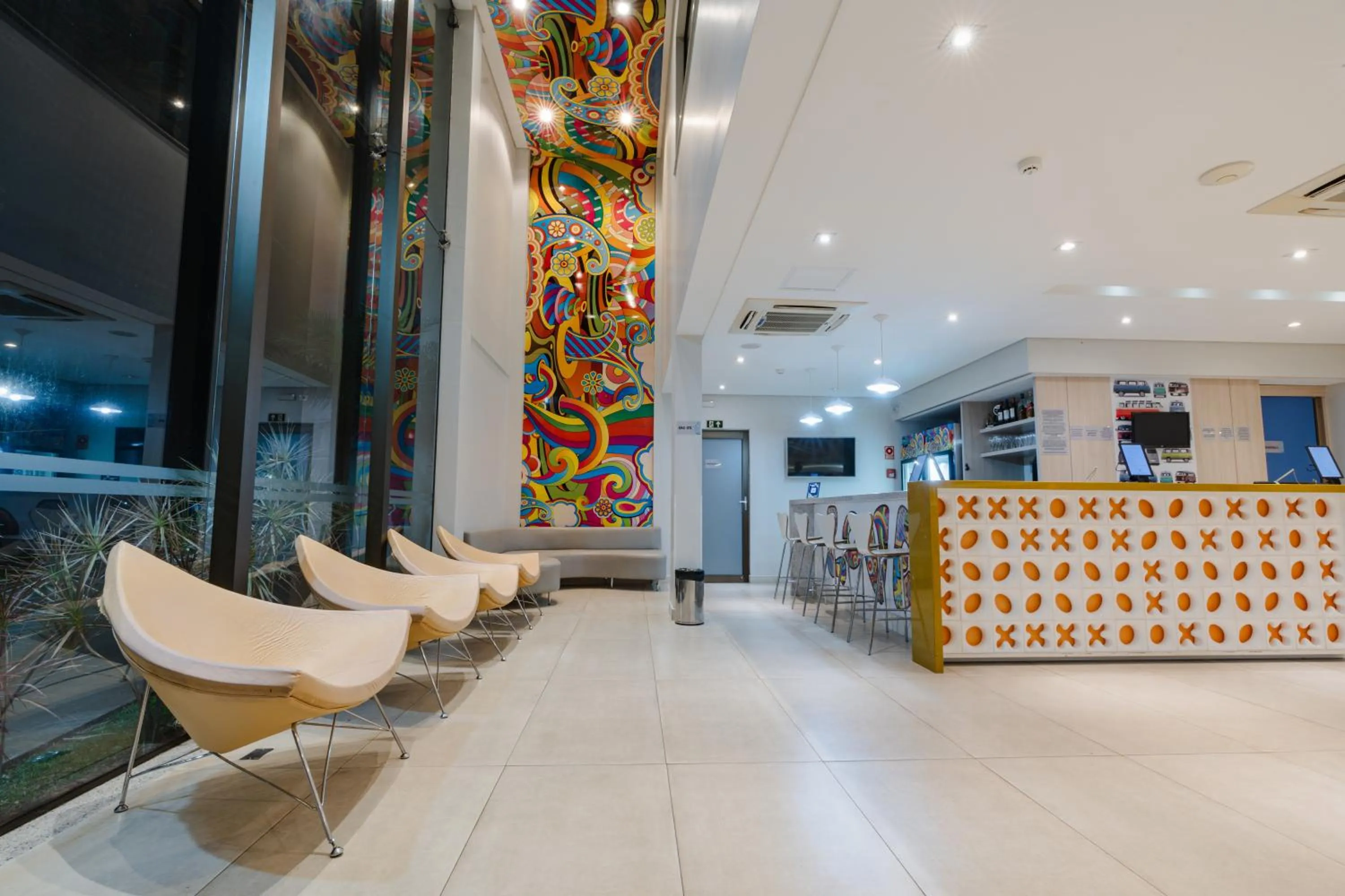 Lobby or reception in Hotel Caiuá Lago Umuarama