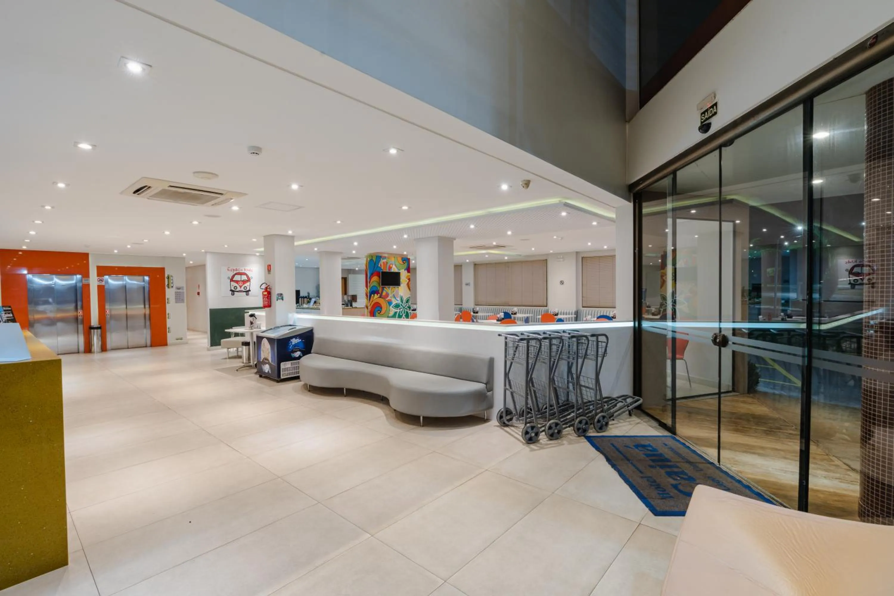 Lobby or reception in Hotel Caiuá Lago Umuarama