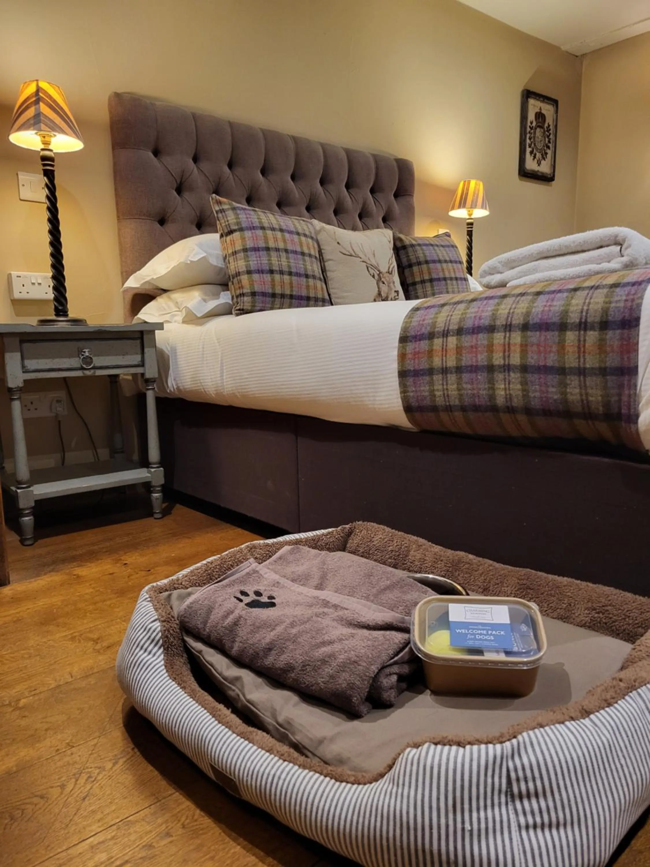 Bed in The White Hart, Overton