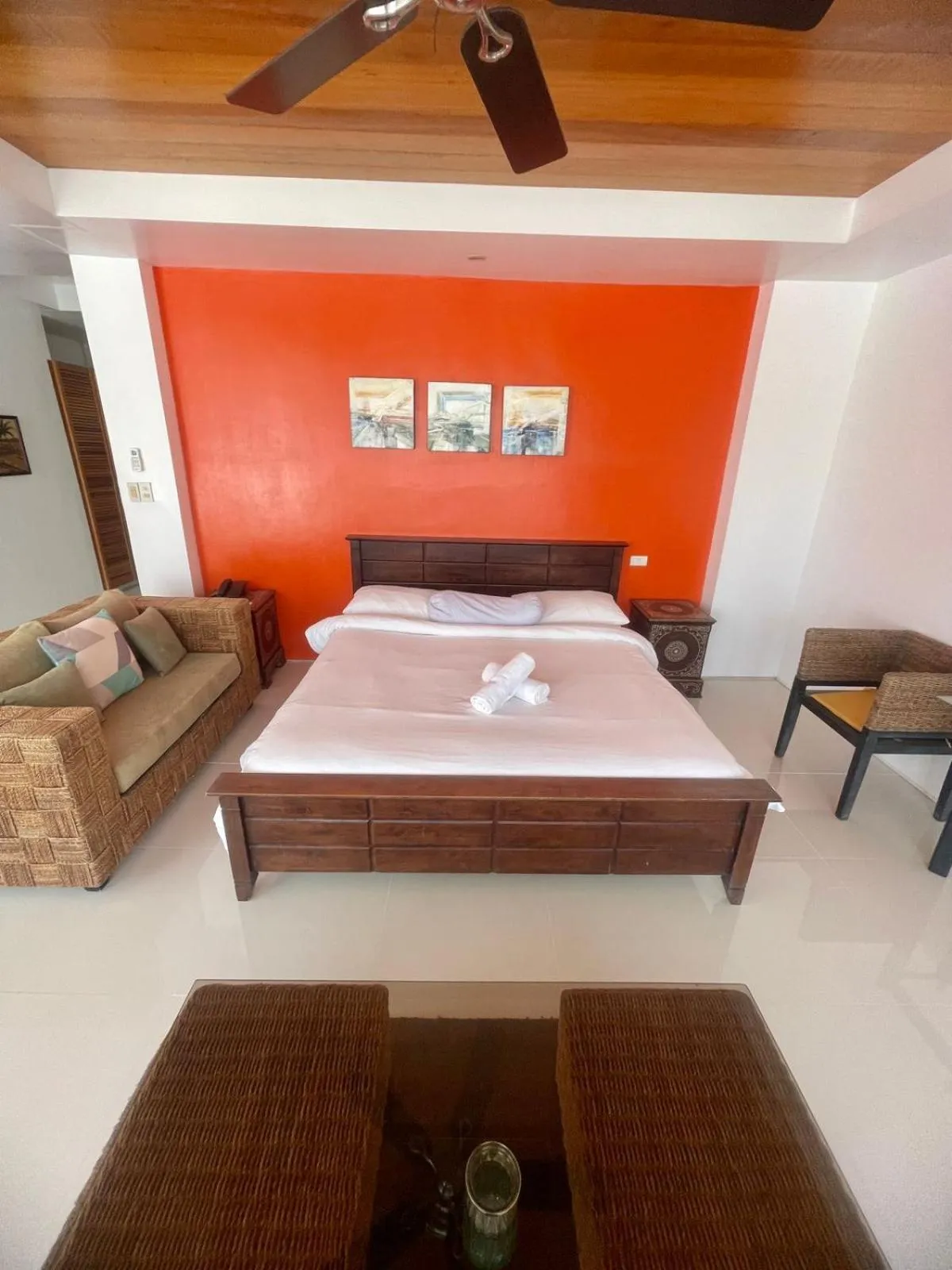 Bed in Calypso Beach and Dive Resort