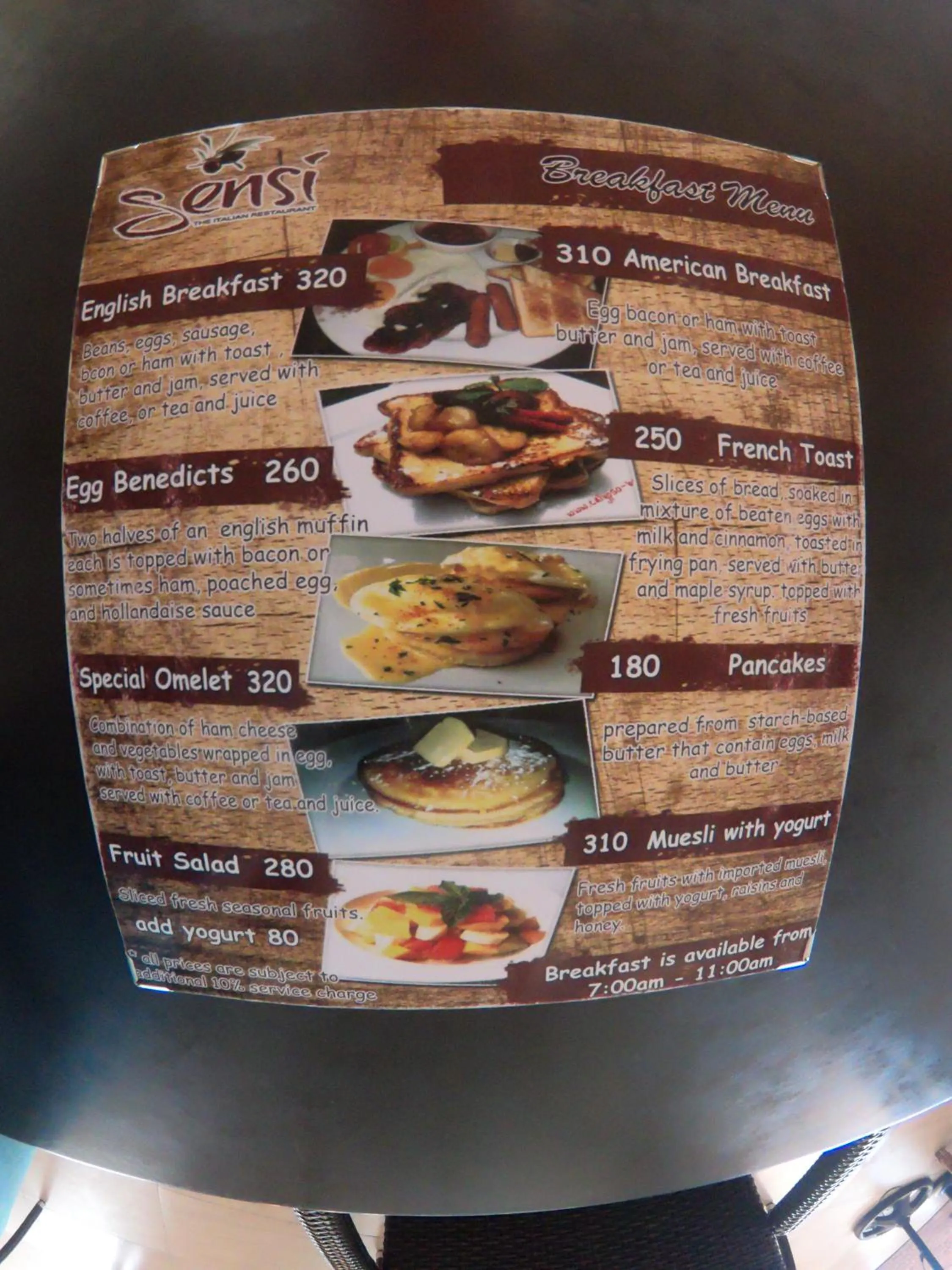 Breakfast in Calypso Beach and Dive Resort