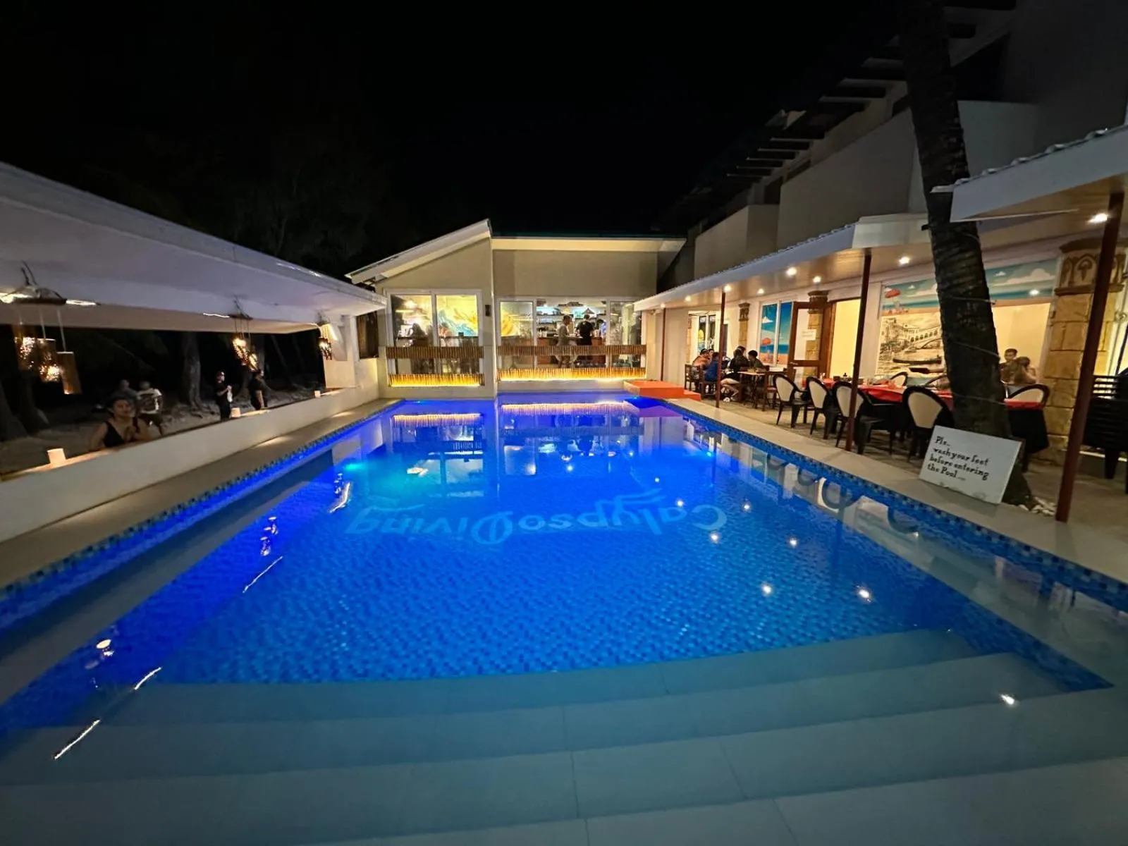 Pool view in Calypso Beach and Dive Resort