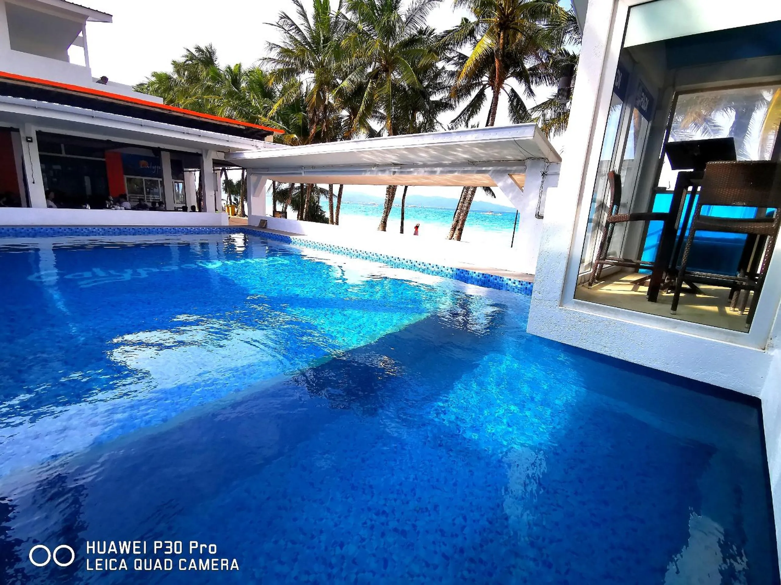Pool view in Calypso Beach and Dive Resort