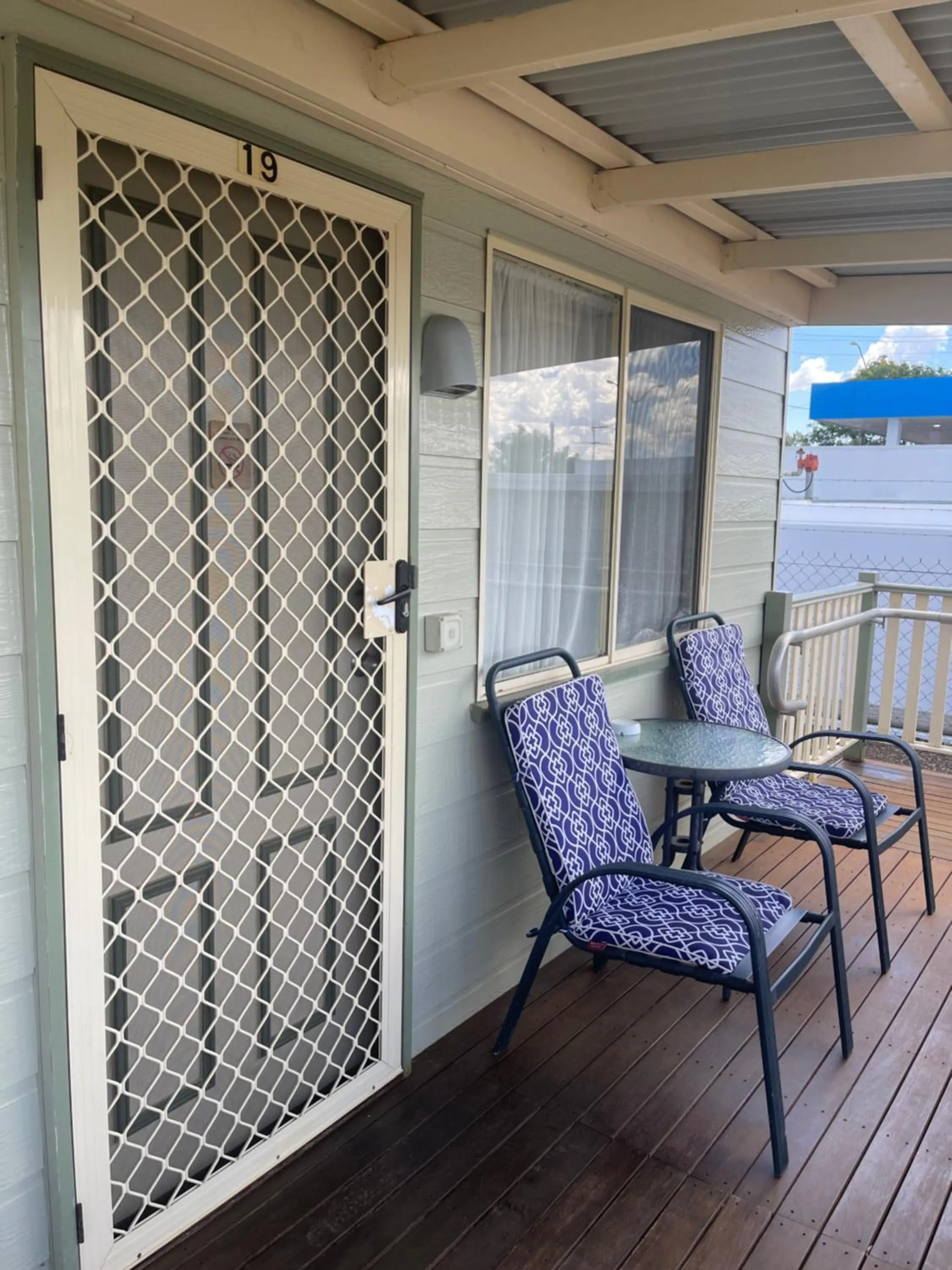 Patio in Warrego Motel
