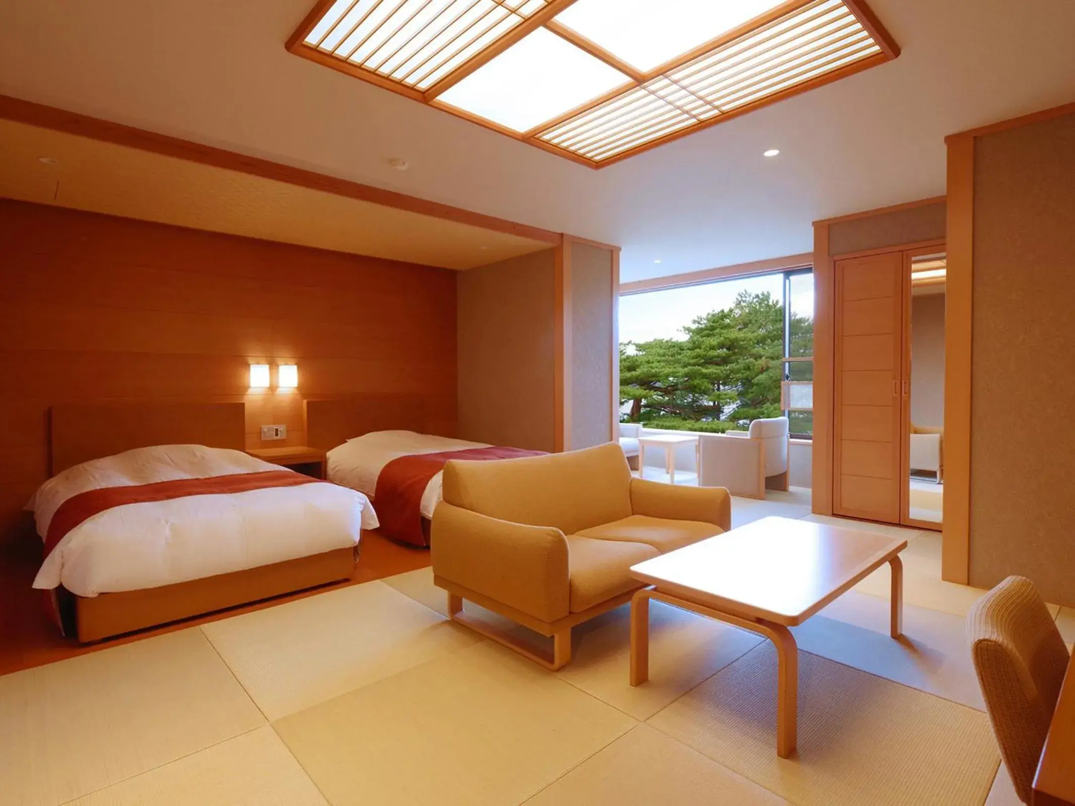 Twin Room with View Bath - single occupancy in Jodogahama Park Hotel Twin Room with View Bath - single occupancy in Jodogahama Park Hotel