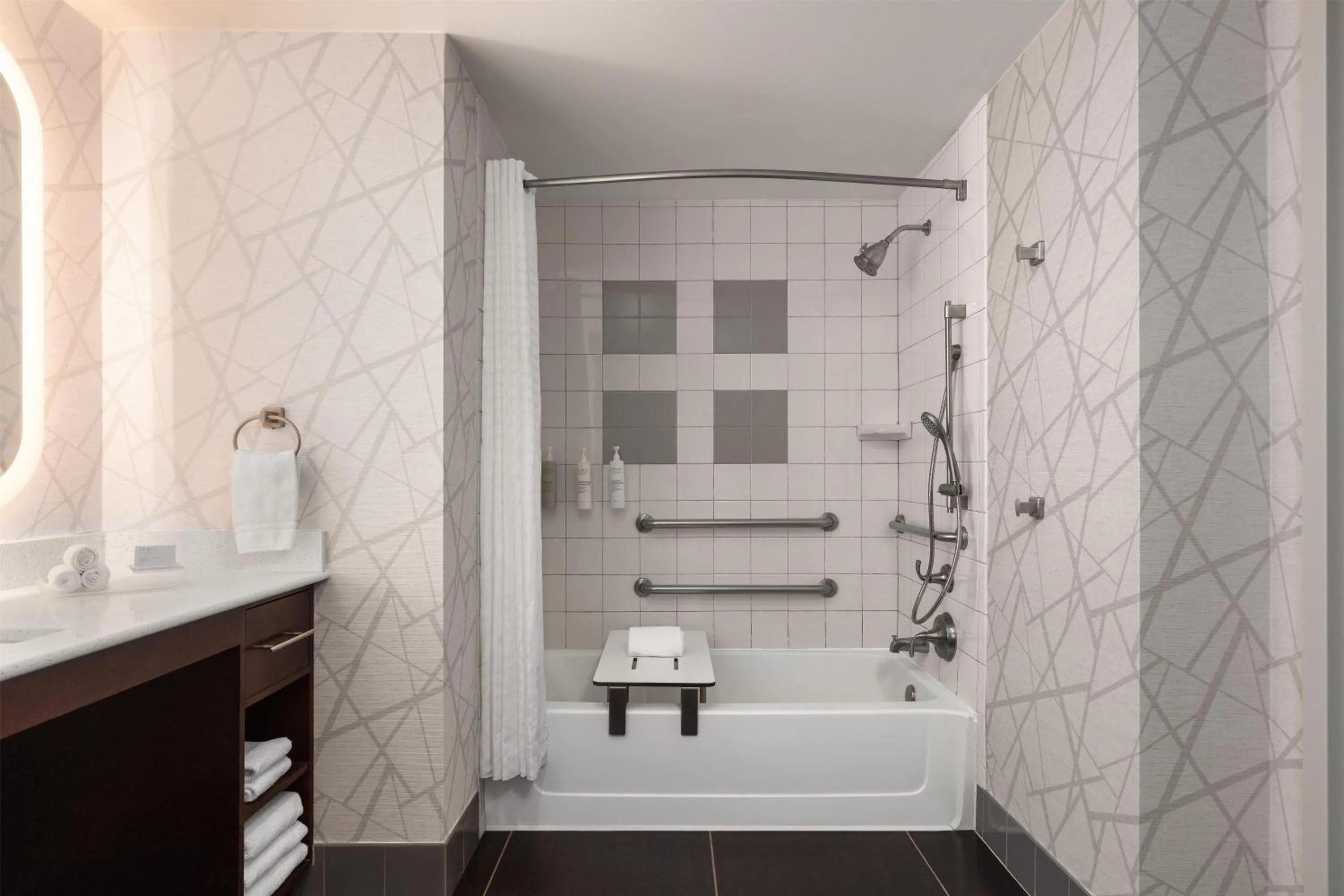 Bathroom in Homewood Suites TechRidge Parmer @ I-35