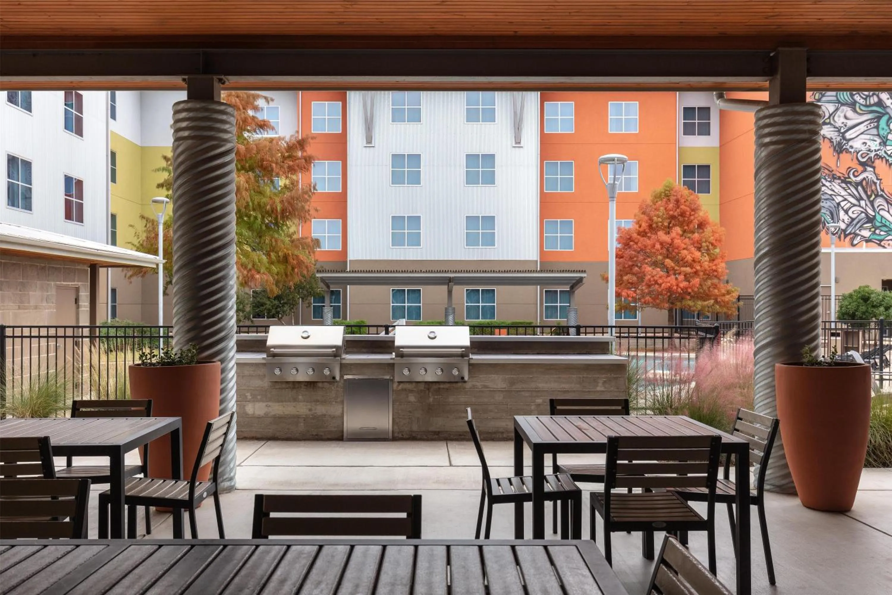 Patio in Homewood Suites TechRidge Parmer @ I-35