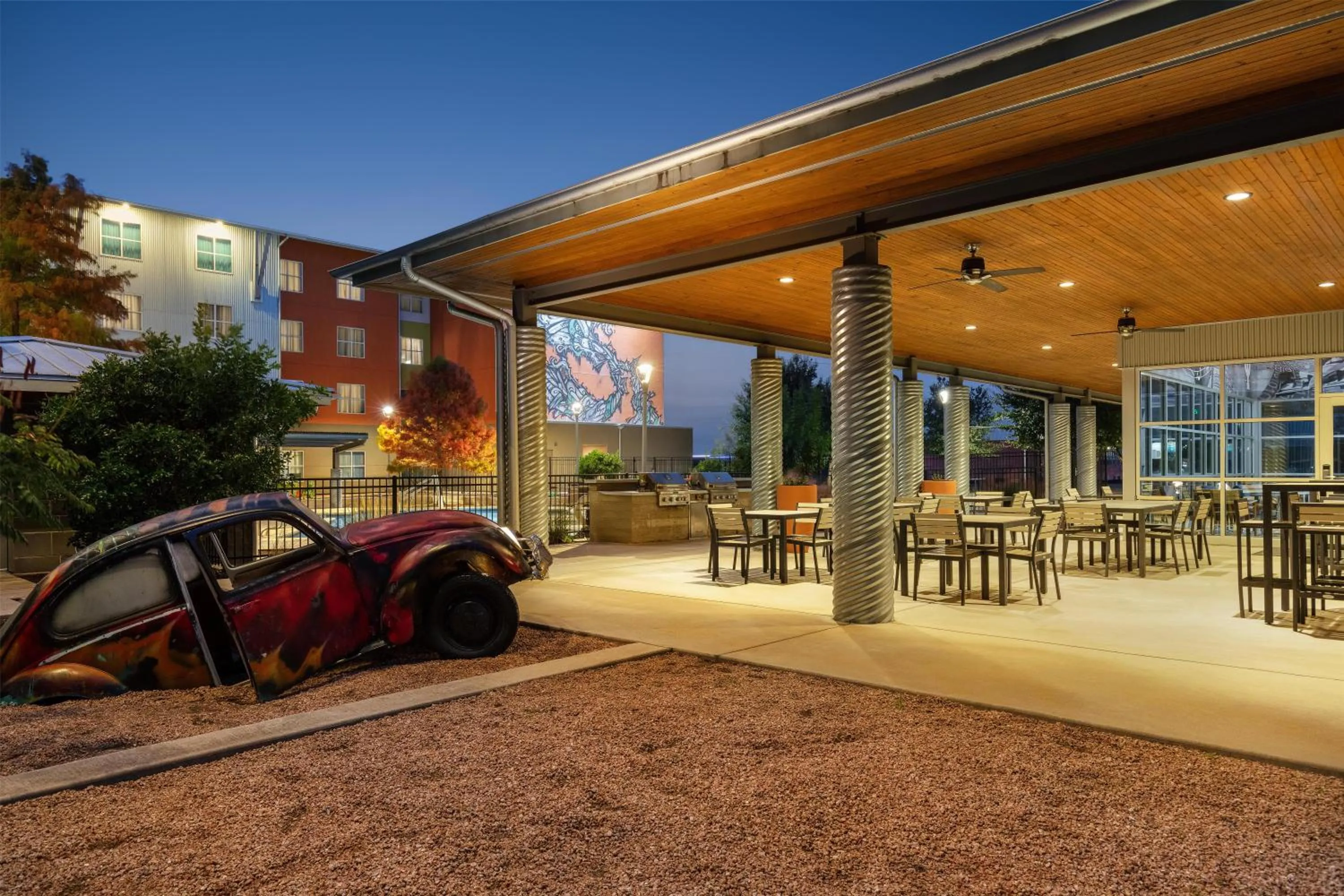 Patio in Homewood Suites TechRidge Parmer @ I-35