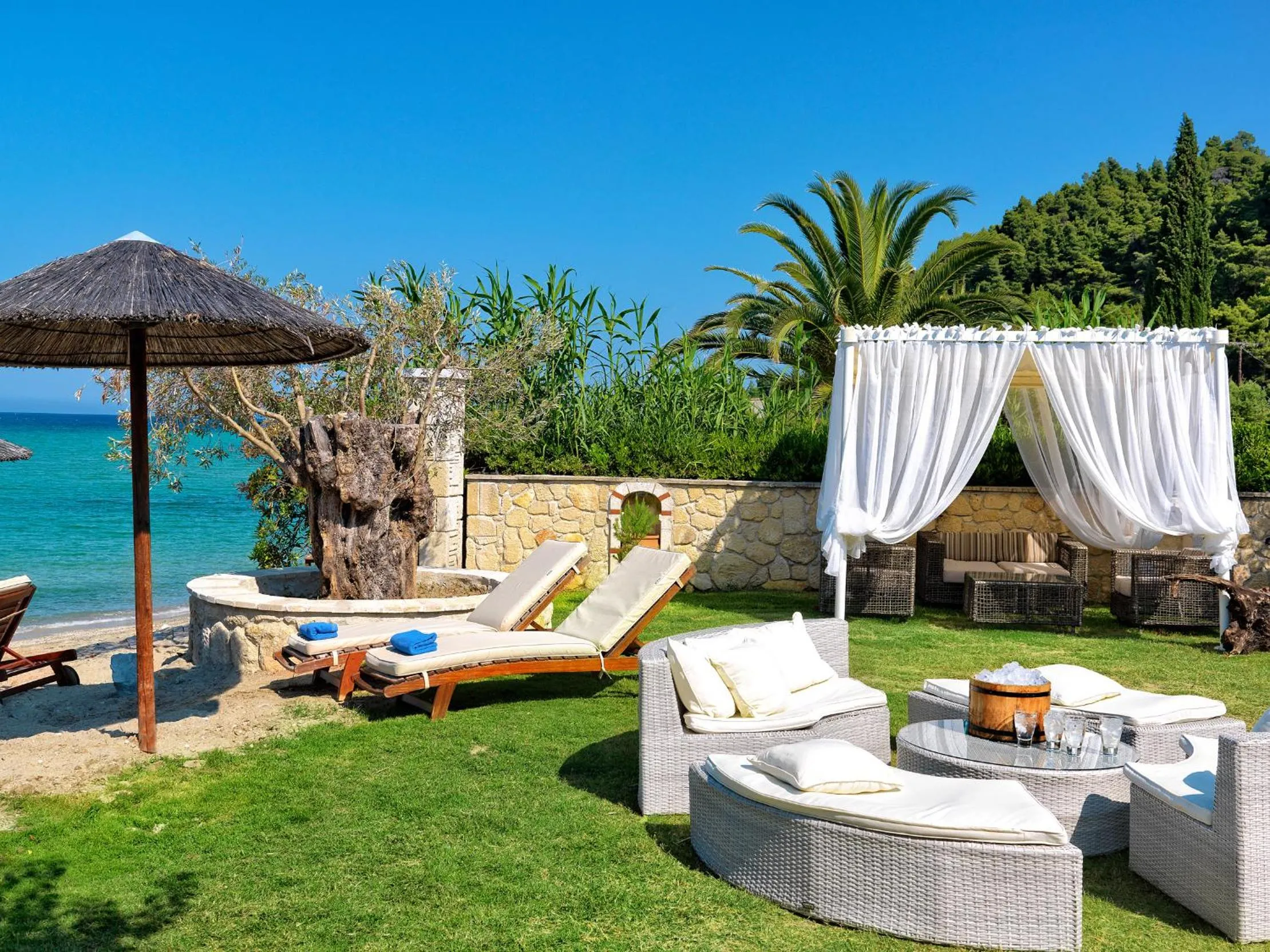 Beach in Olympion Sunset Halkidiki