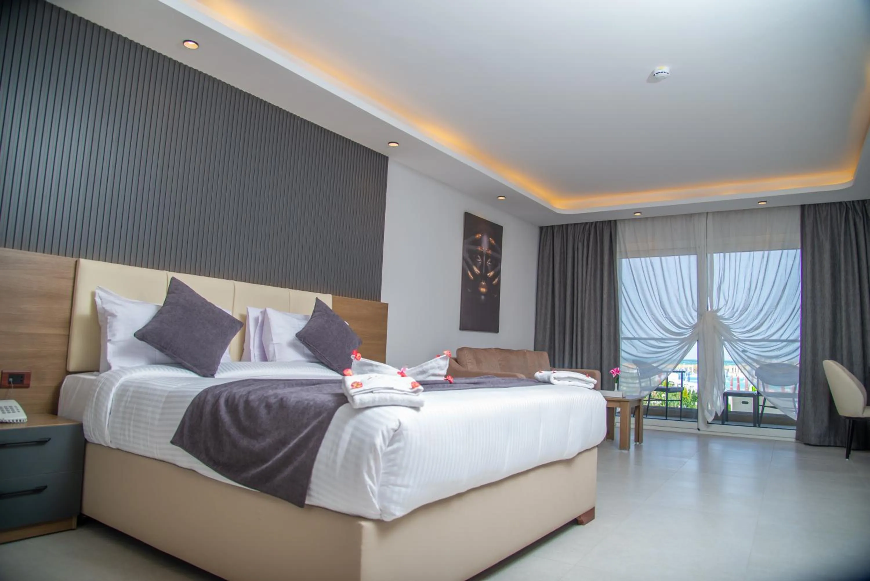 Bed in Rewaya Majestic Resort