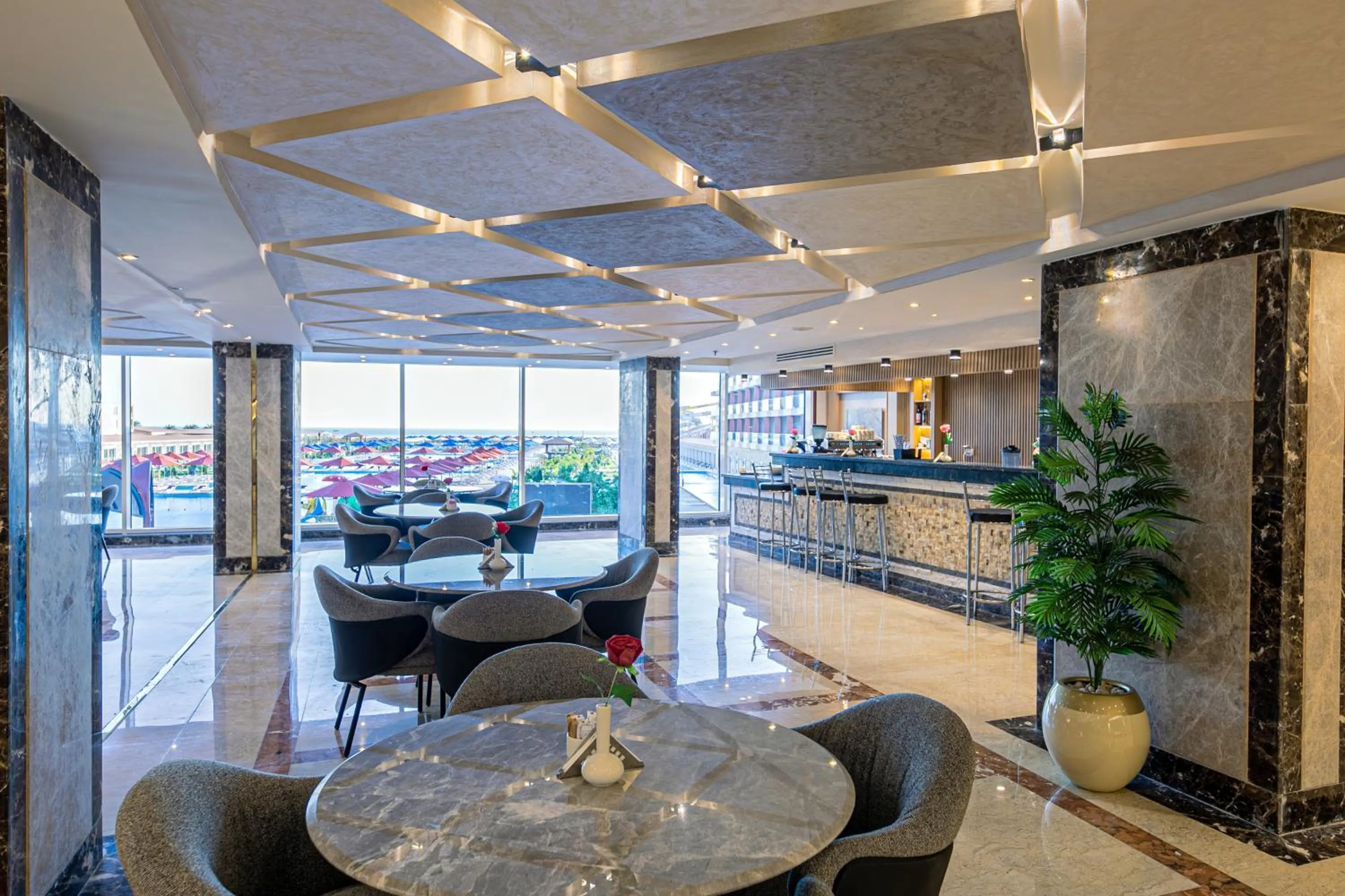 Seating area in Rewaya Majestic Resort