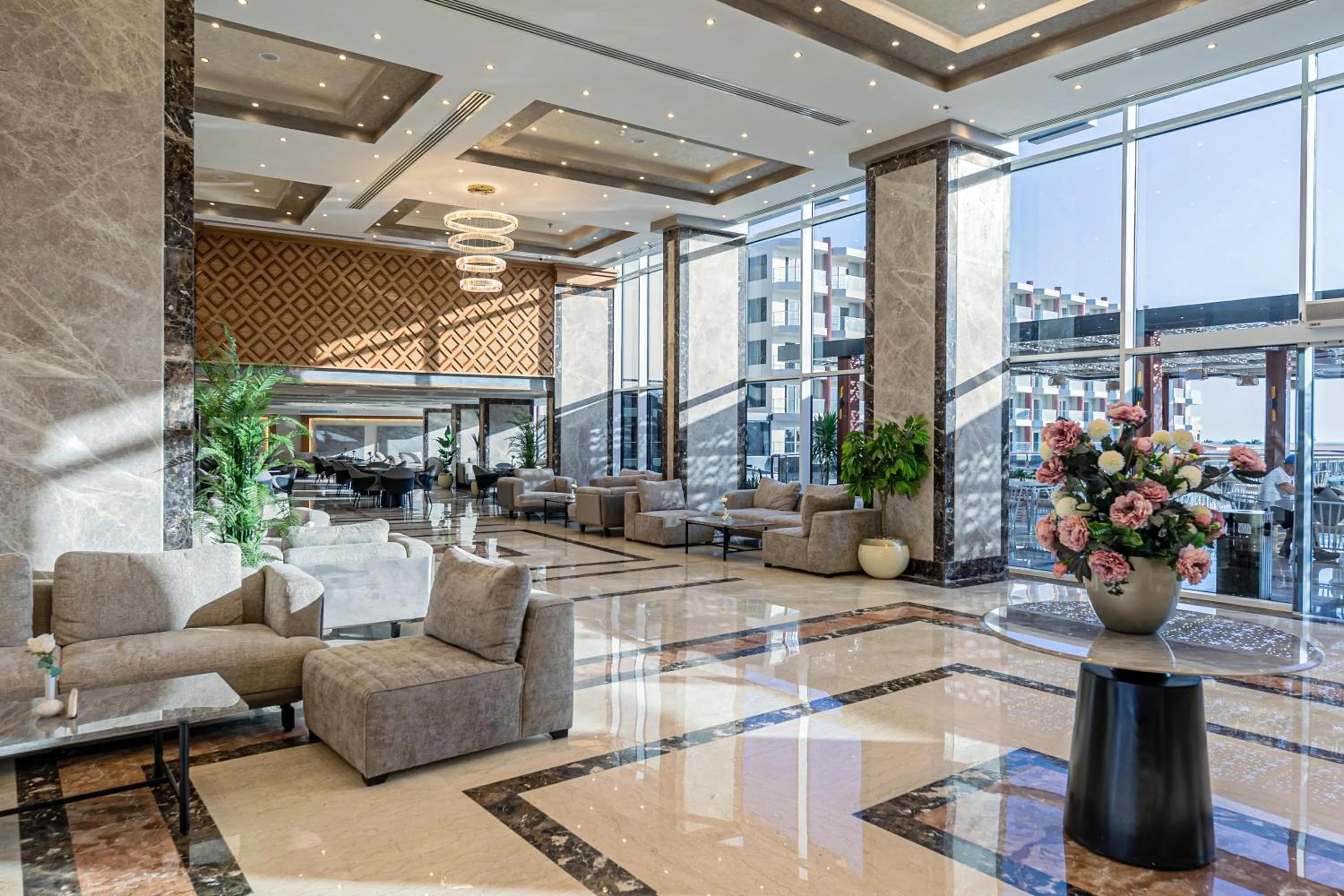 Seating area in Rewaya Majestic Resort