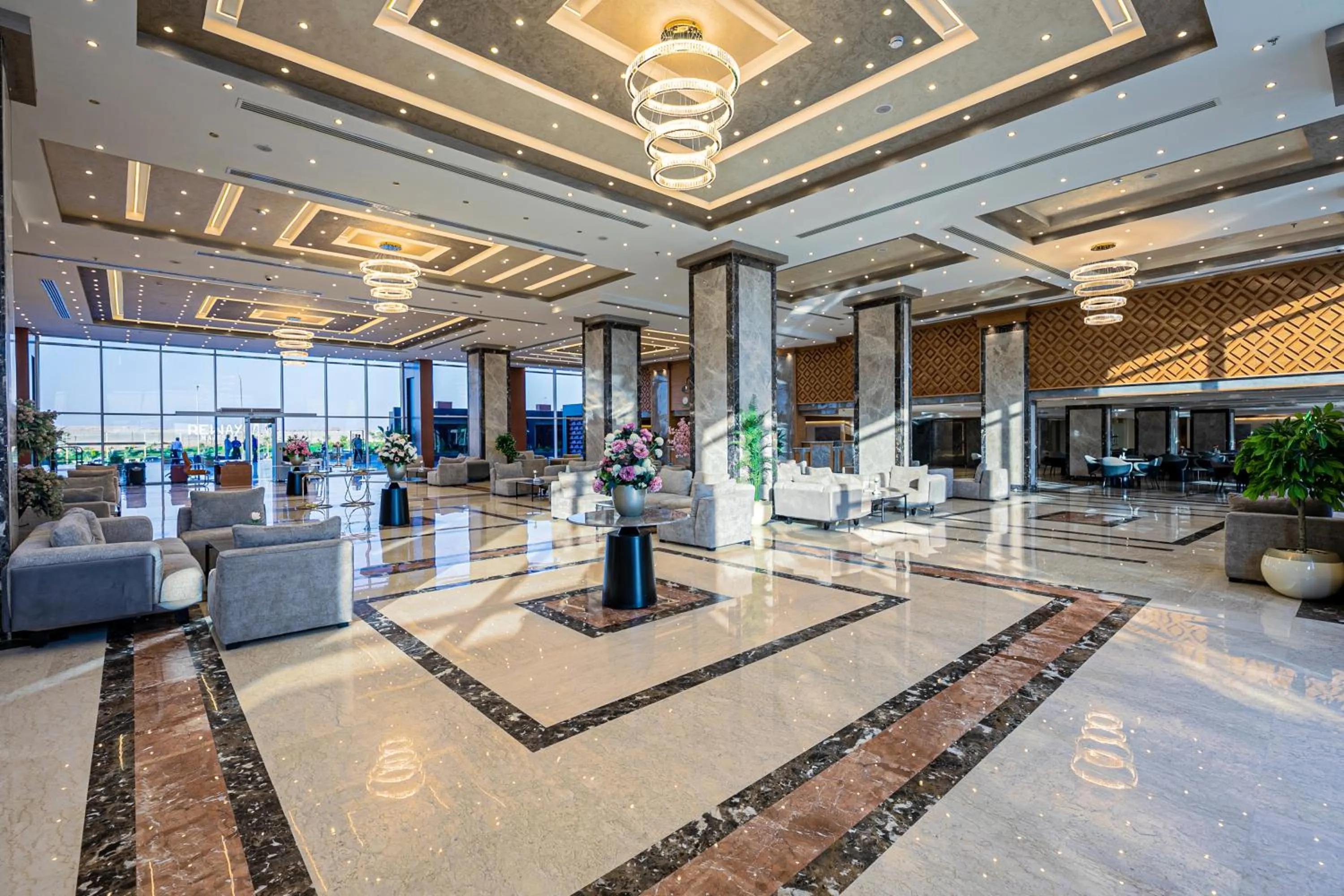 Seating area in Rewaya Majestic Resort