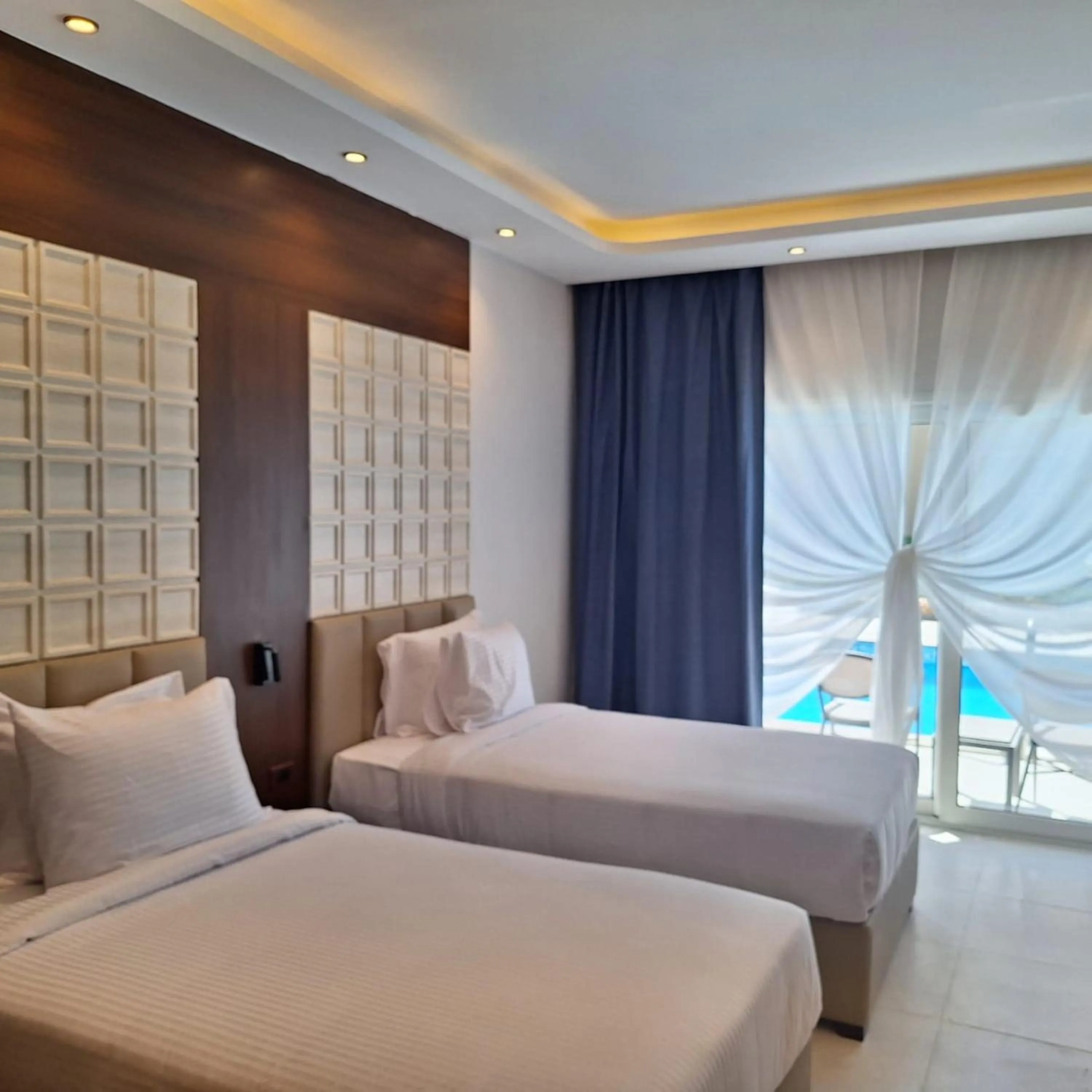 Bed in Rewaya Majestic Resort