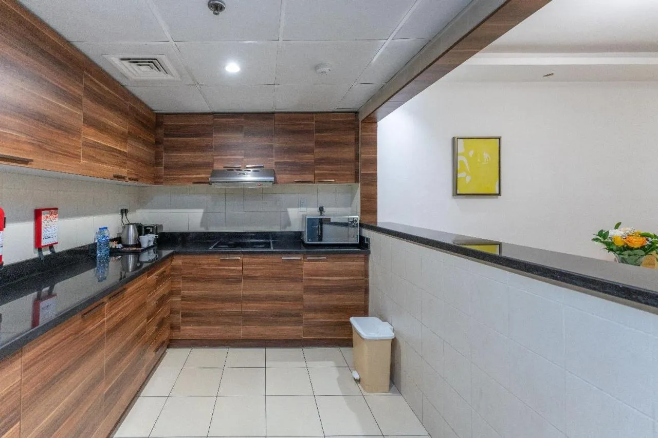 Kitchen or kitchenette in City Stay Prime Hotel Apartments - Al Barsha