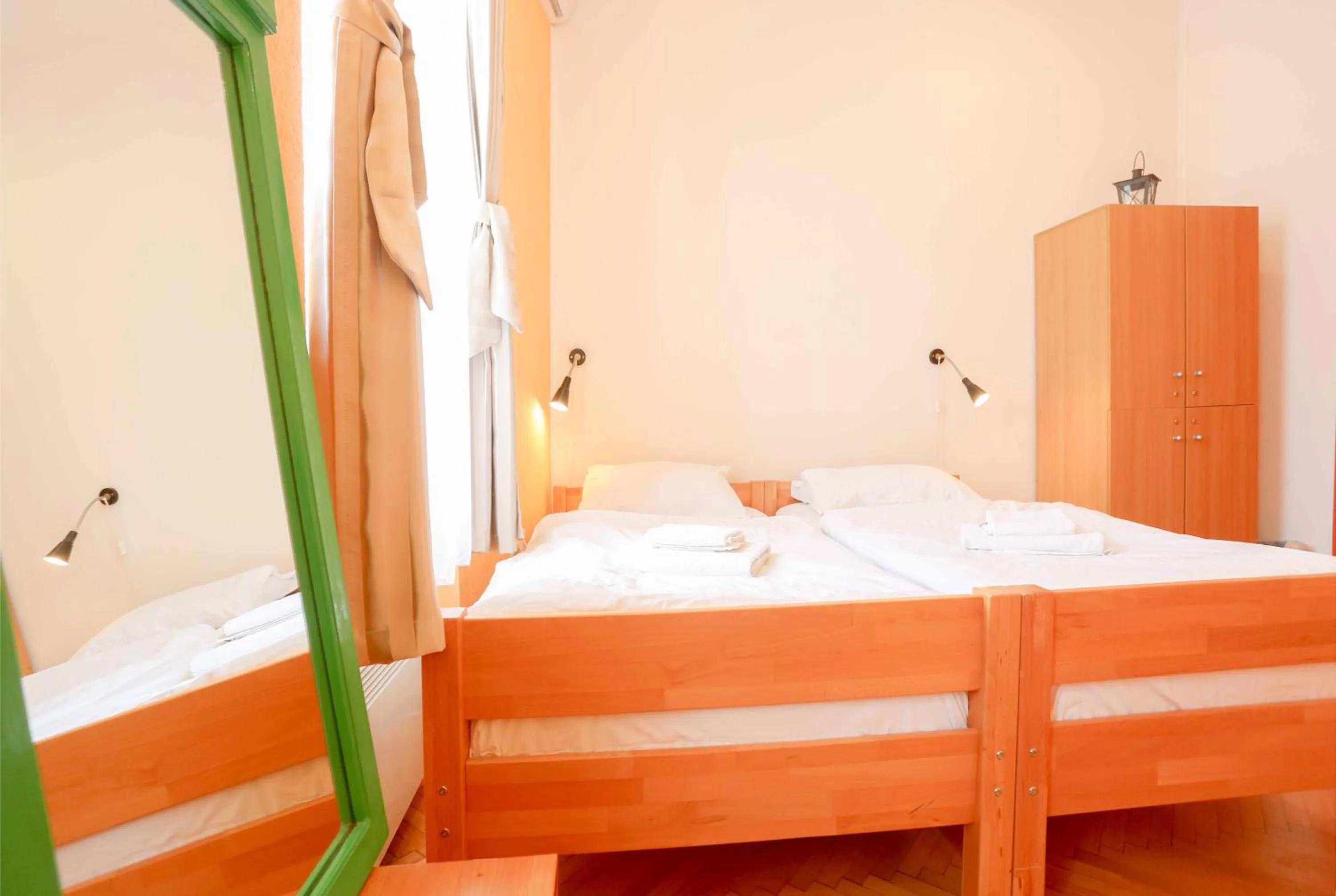 Bed in Pigeon Square Rooms