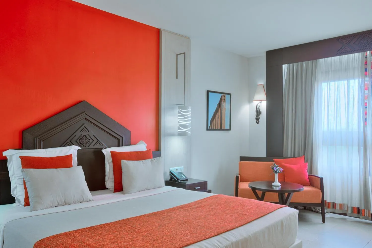 Bed in Azalaï Hôtel Bamako