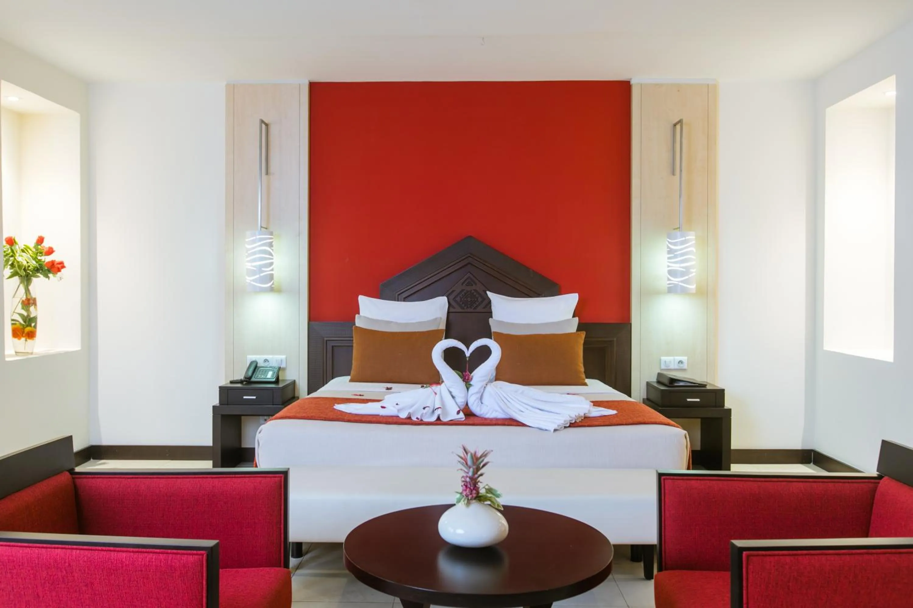 Bed in Azalaï Hôtel Bamako